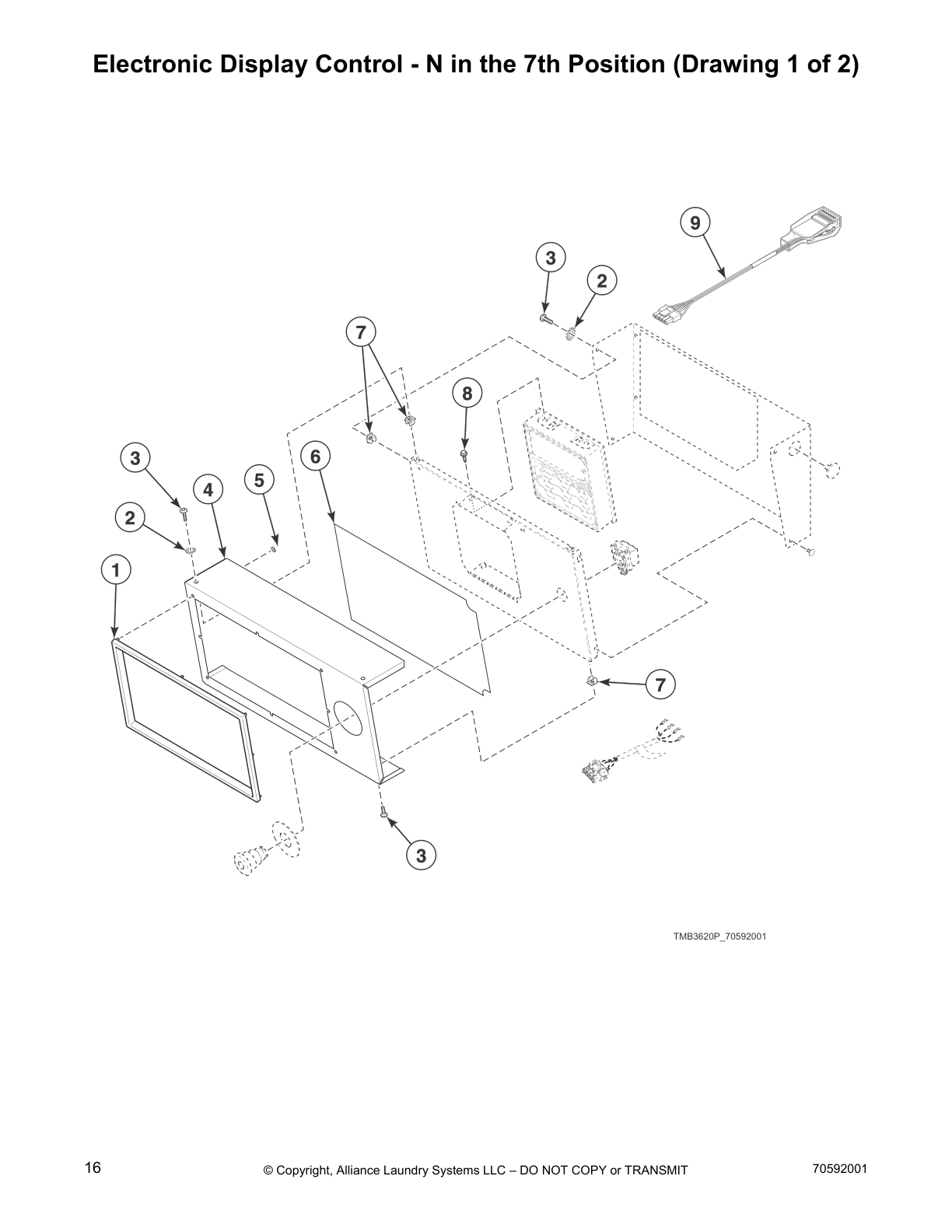 Electronic Display Control - N in the 7th Position (Drawing 1 of 2)