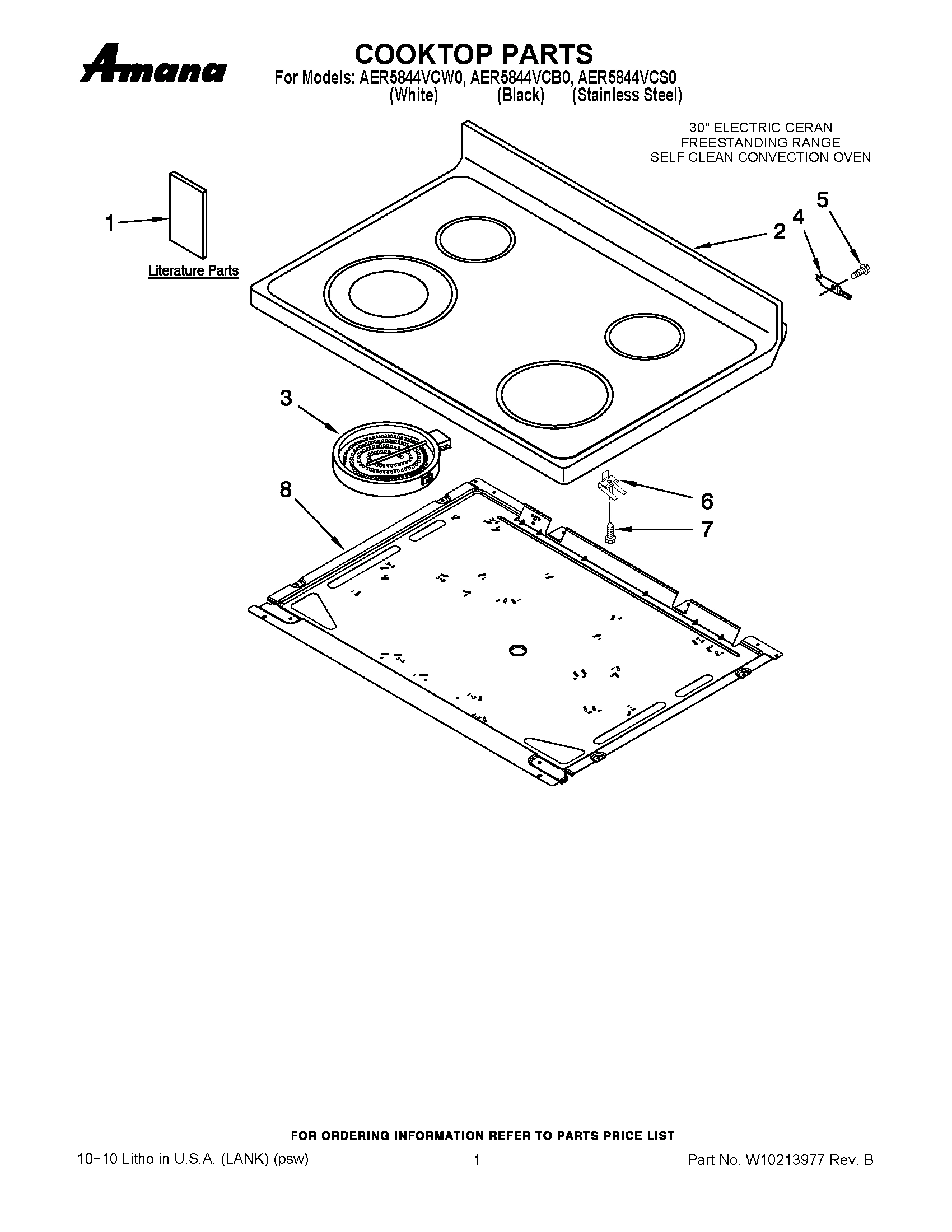 01 - COOKTOP PARTS