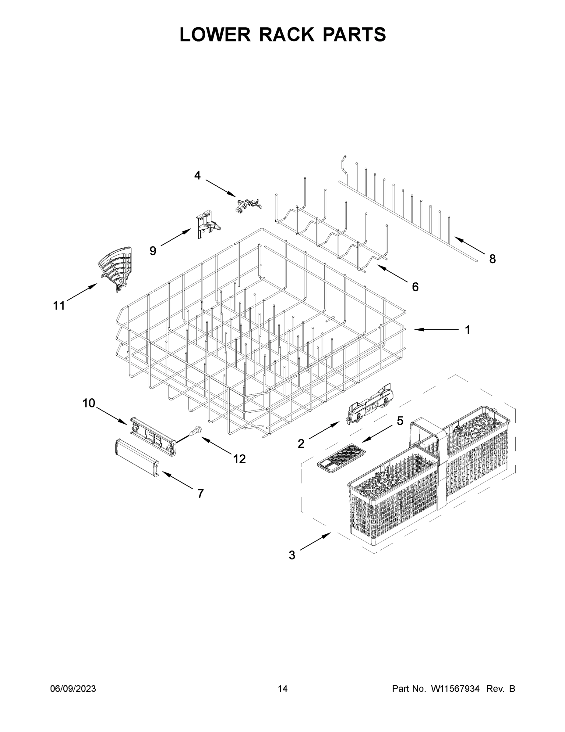 08 - LOWER RACK PARTS