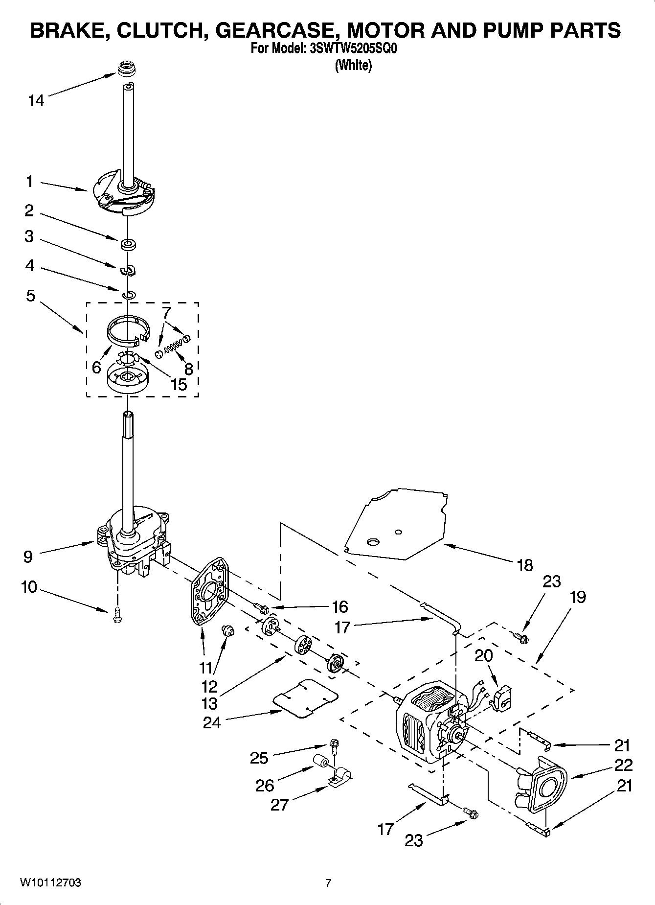 04 - BRAKE, CLUTCH, GEARCASE, MOTOR AND PUMP PARTS