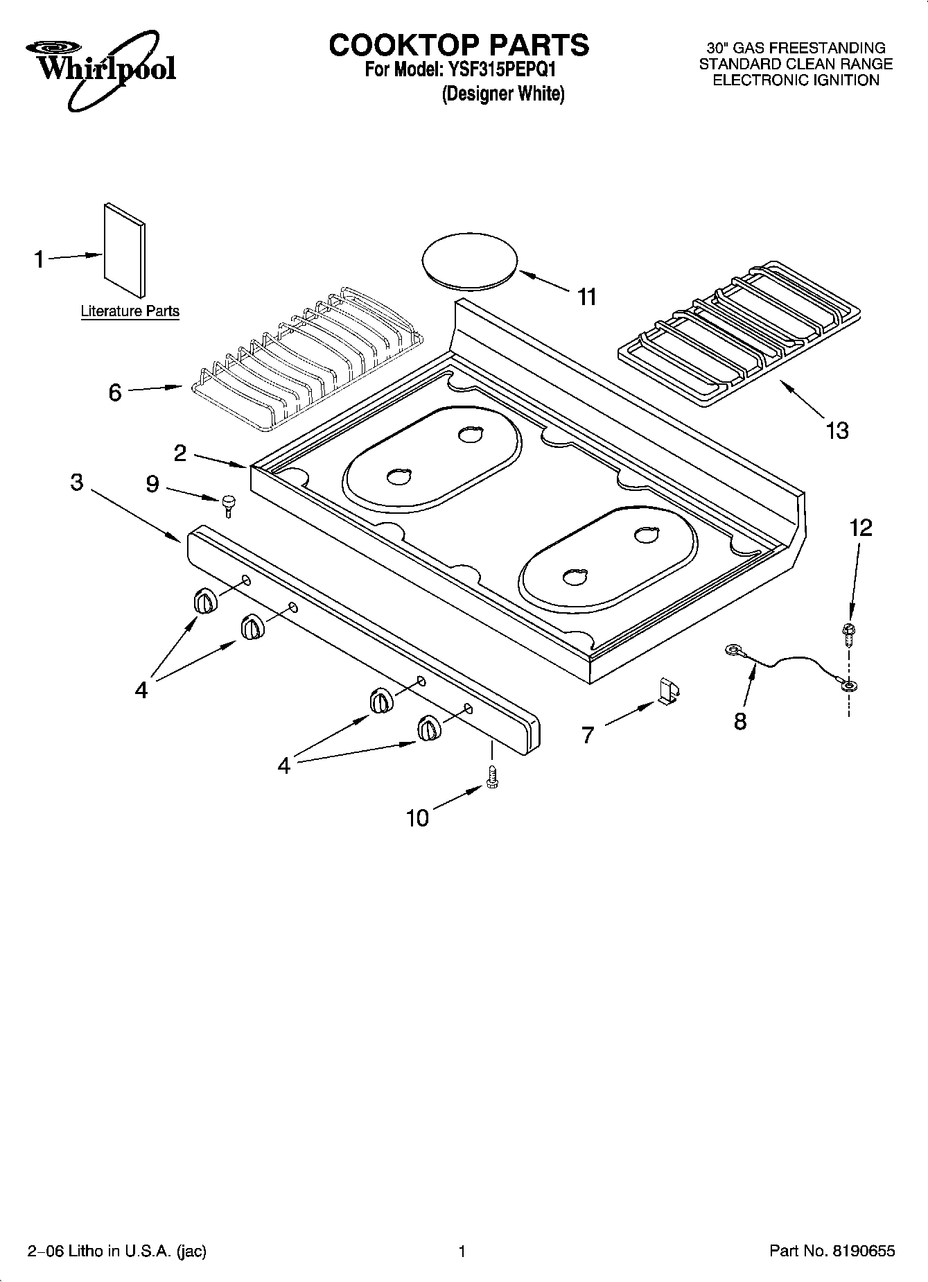01 - COOKTOP PARTS