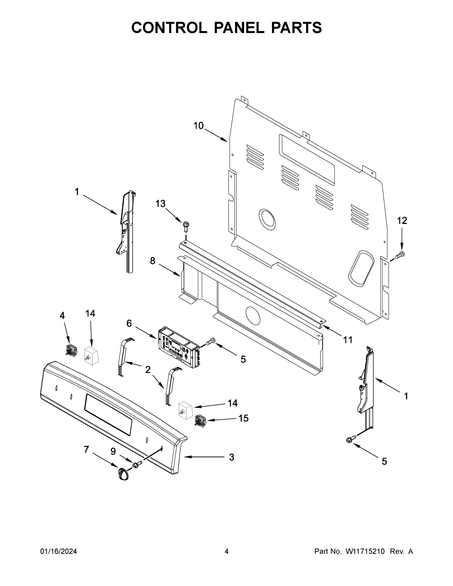 03 - CONTROL PANEL PARTS