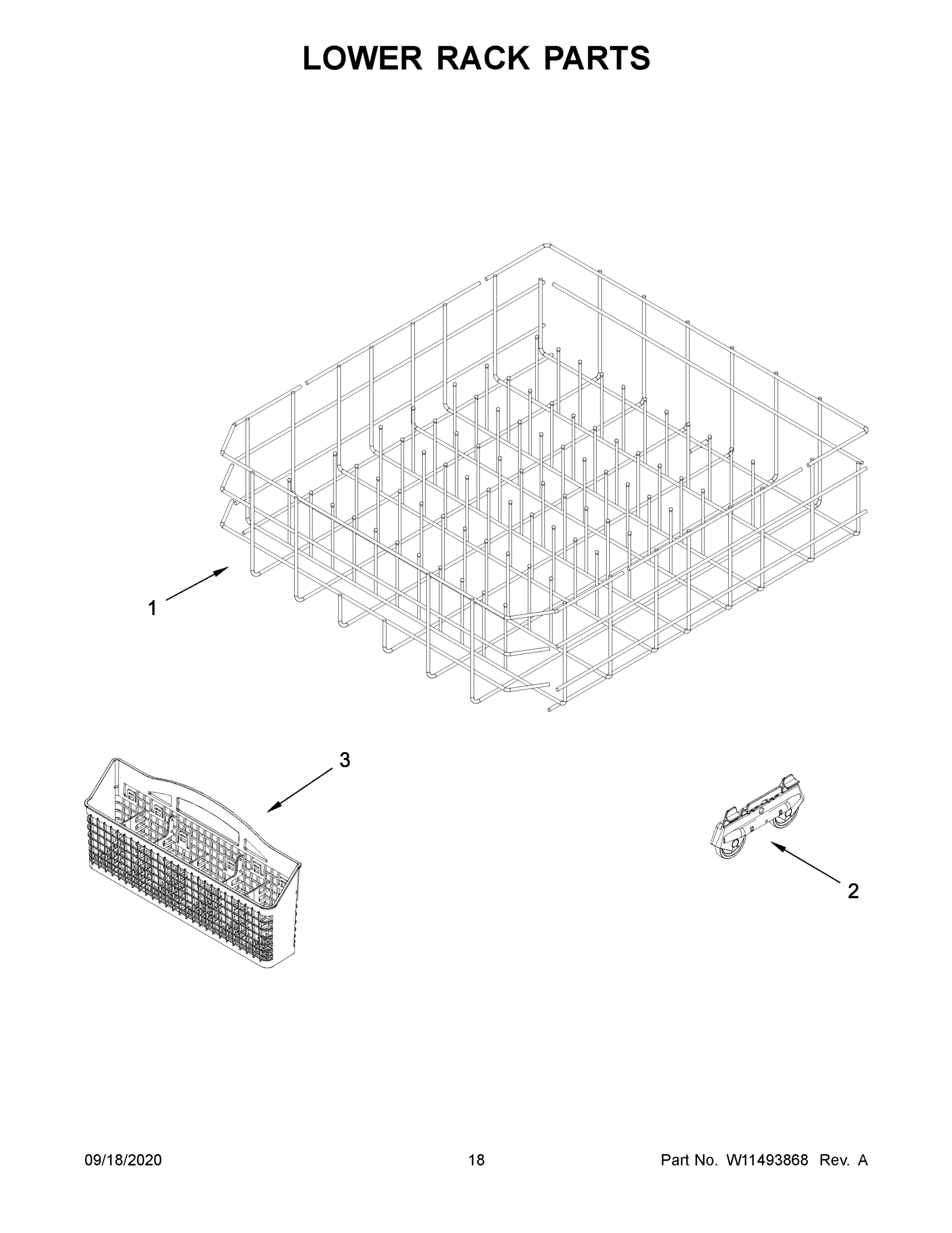 10 - LOWER RACK PARTS
