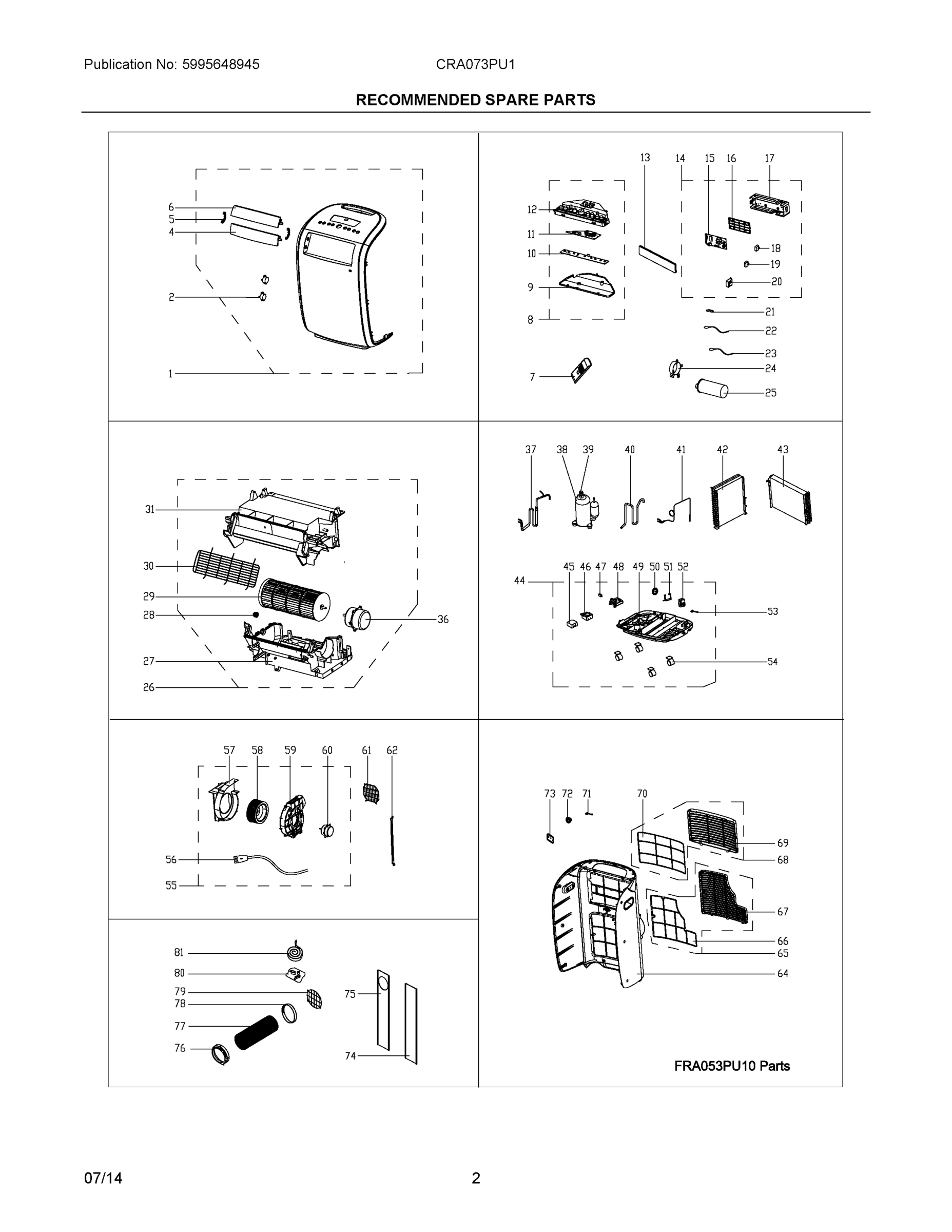 02 - RECOMMENDED SPARE PARTS