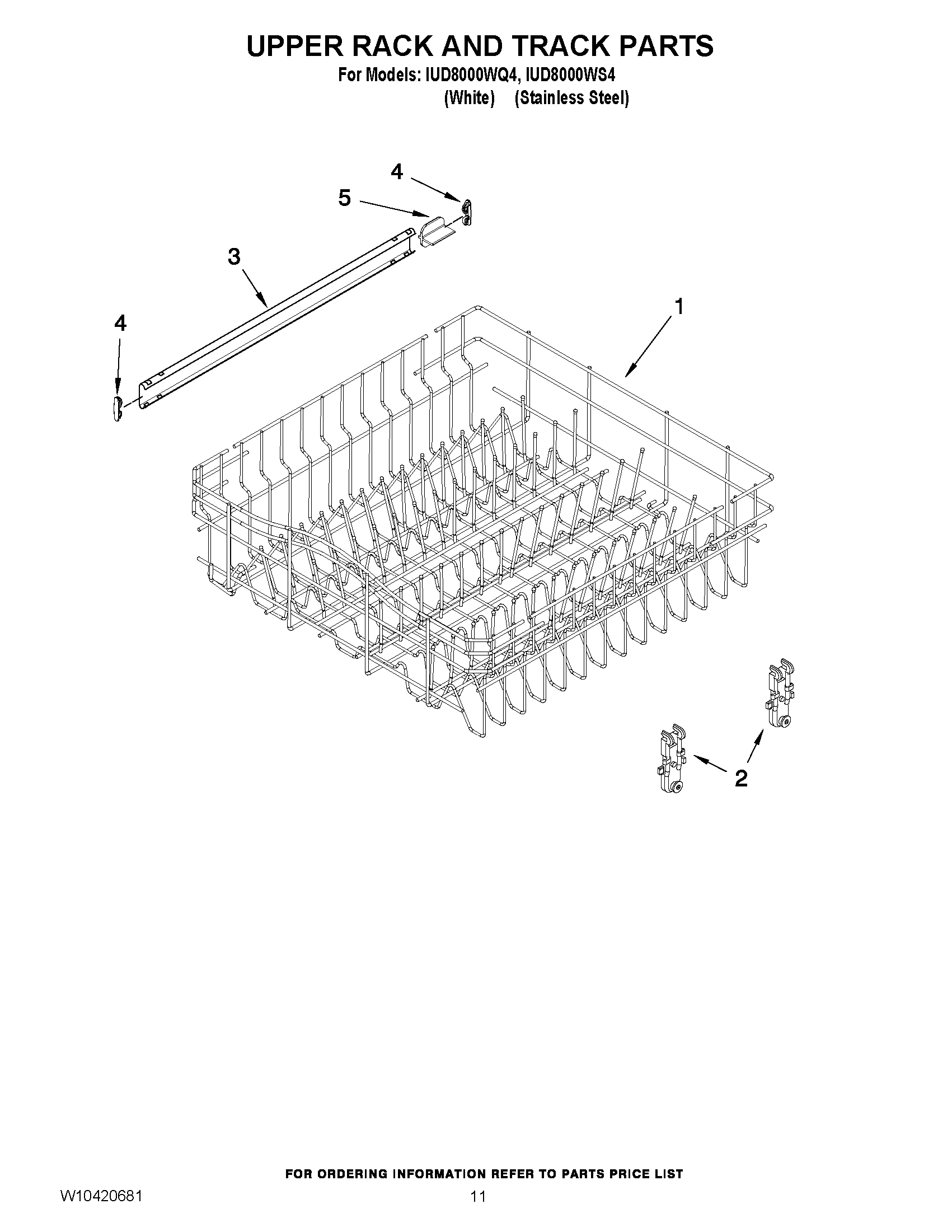 09 - UPPER RACK AND TRACK PARTS