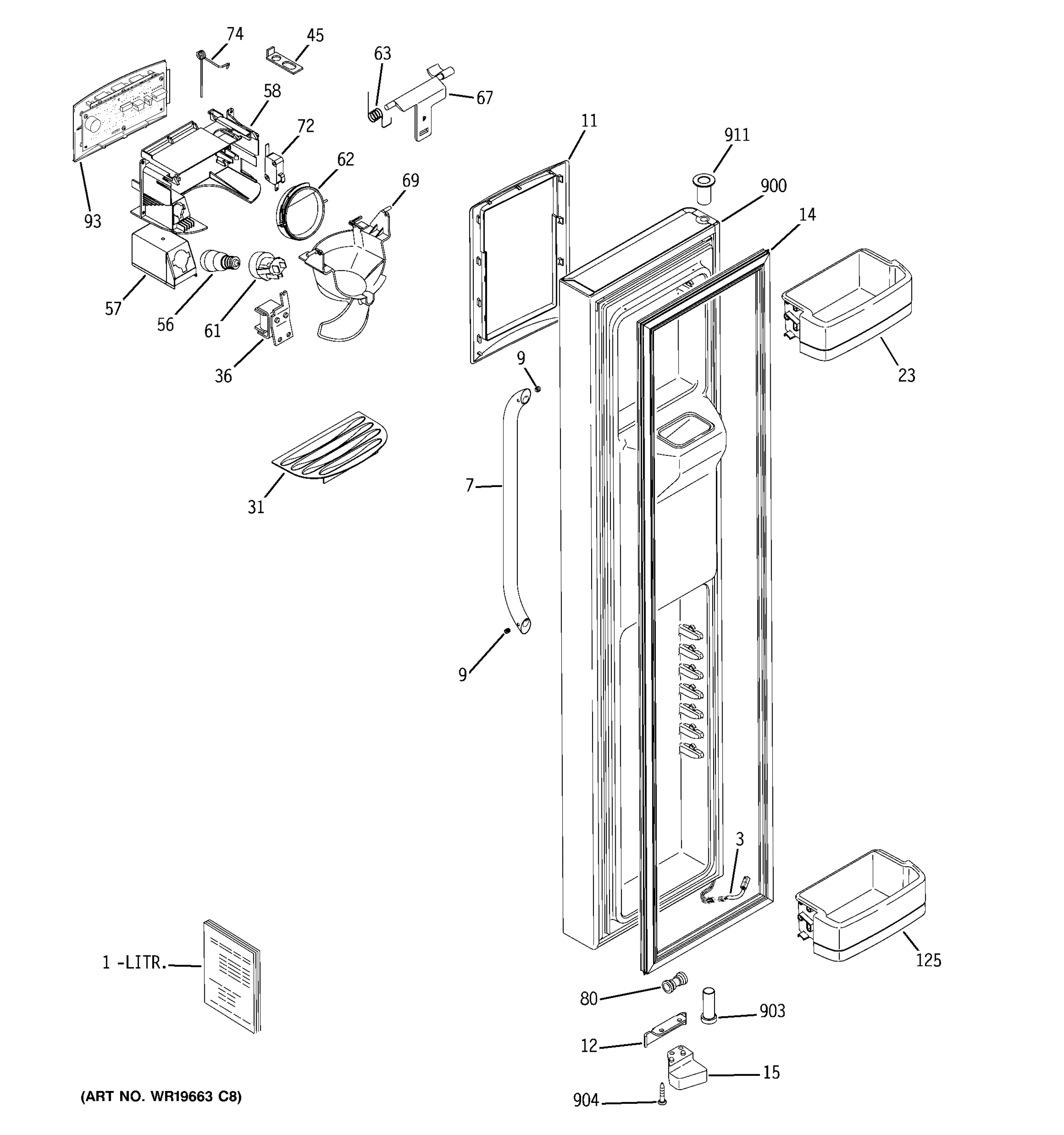 FREEZER DOOR