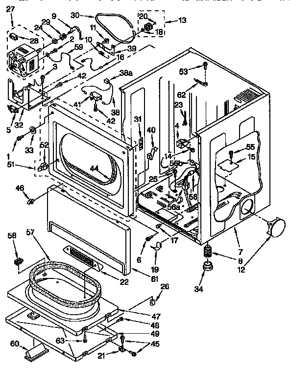 LOWER CABINET AND FRONT PANEL PARTS