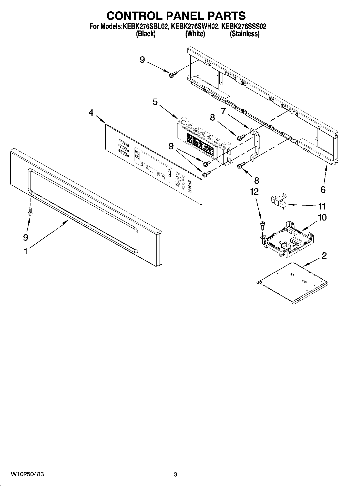 02 - CONTROL PANEL PARTS