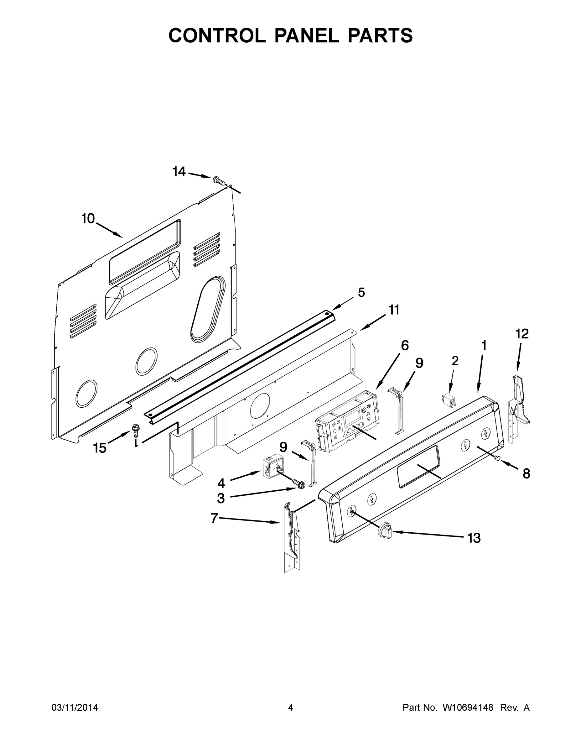 03 - CONTROL PANEL PARTS