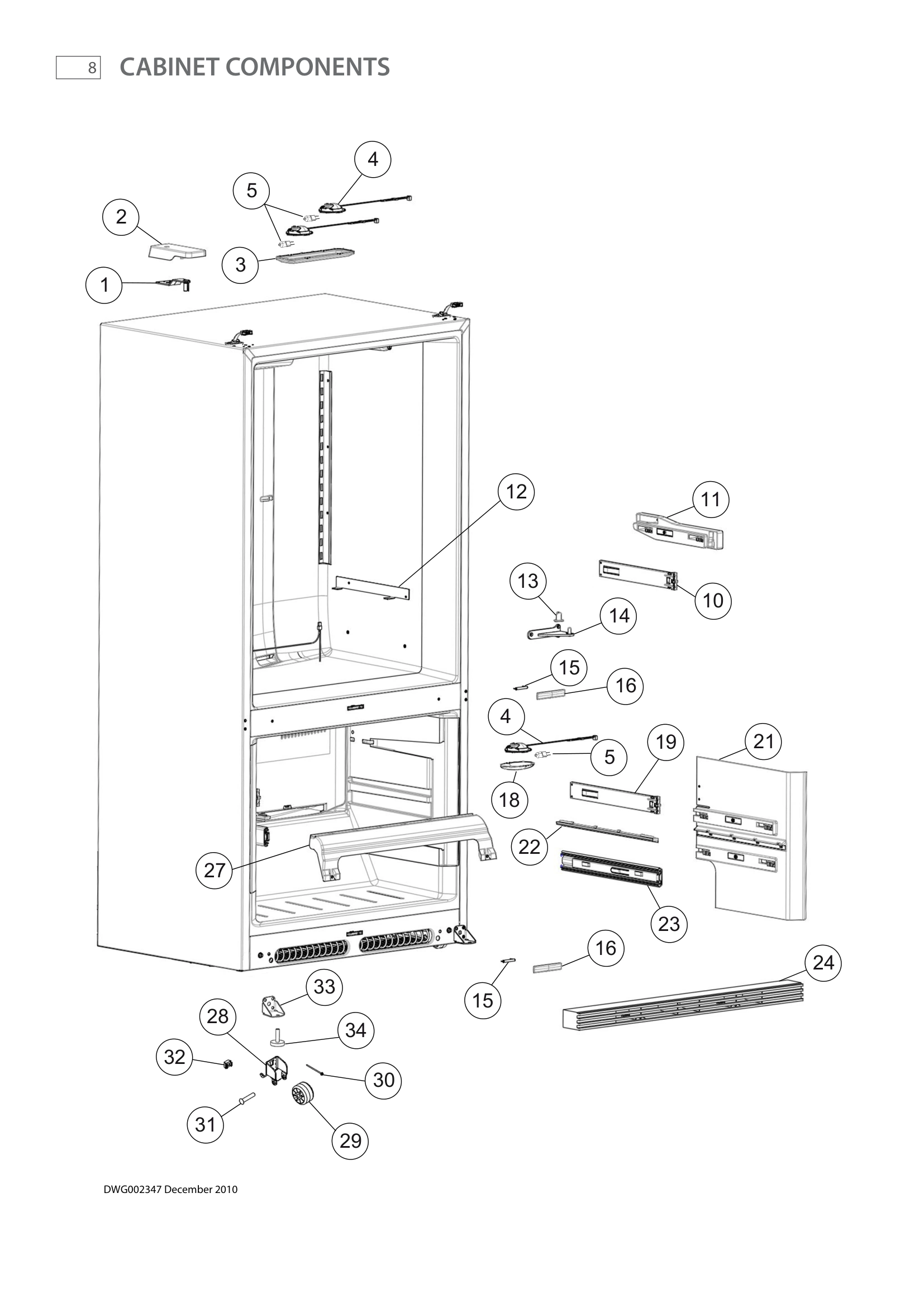 CABINET COMPONENTS