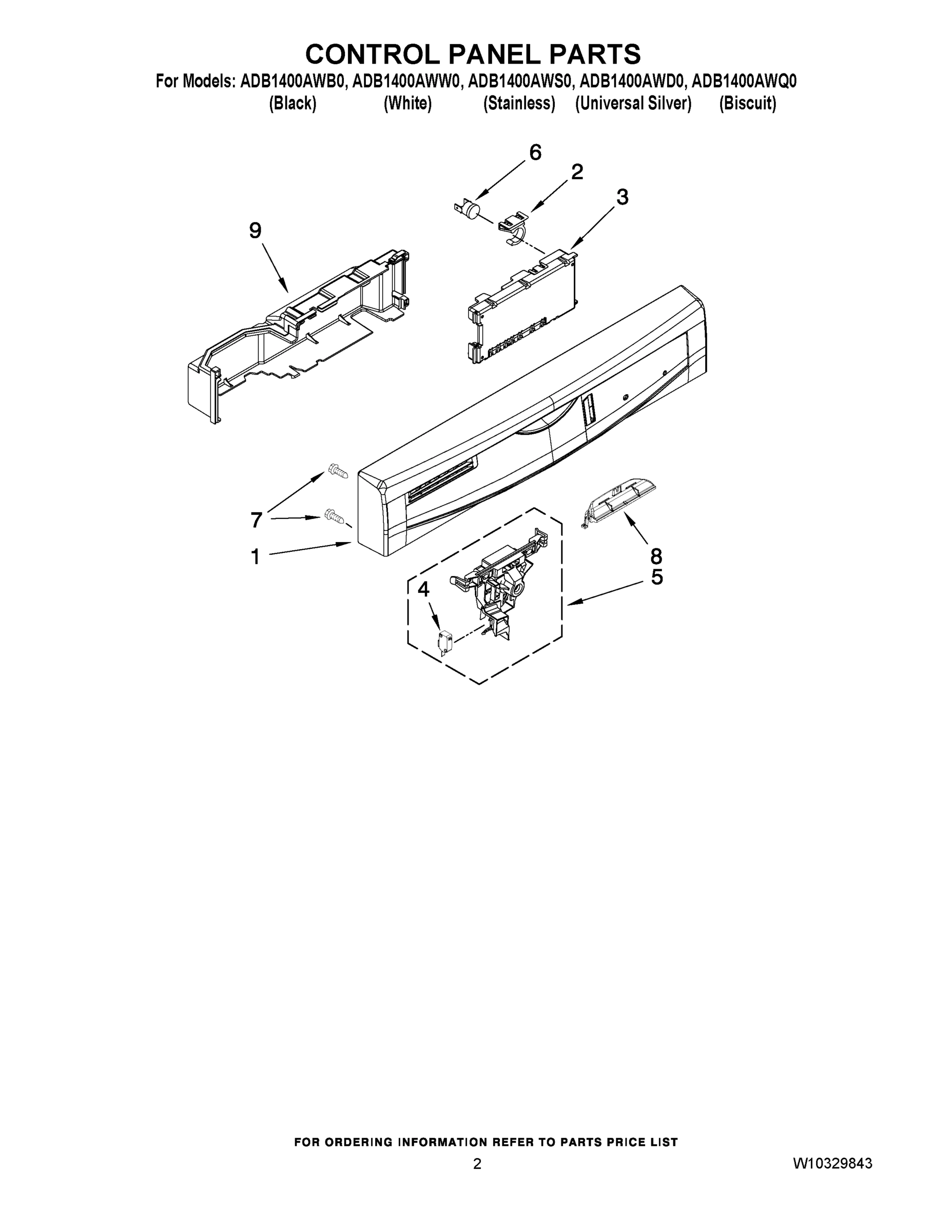 02 - CONTROL PANEL PARTS
