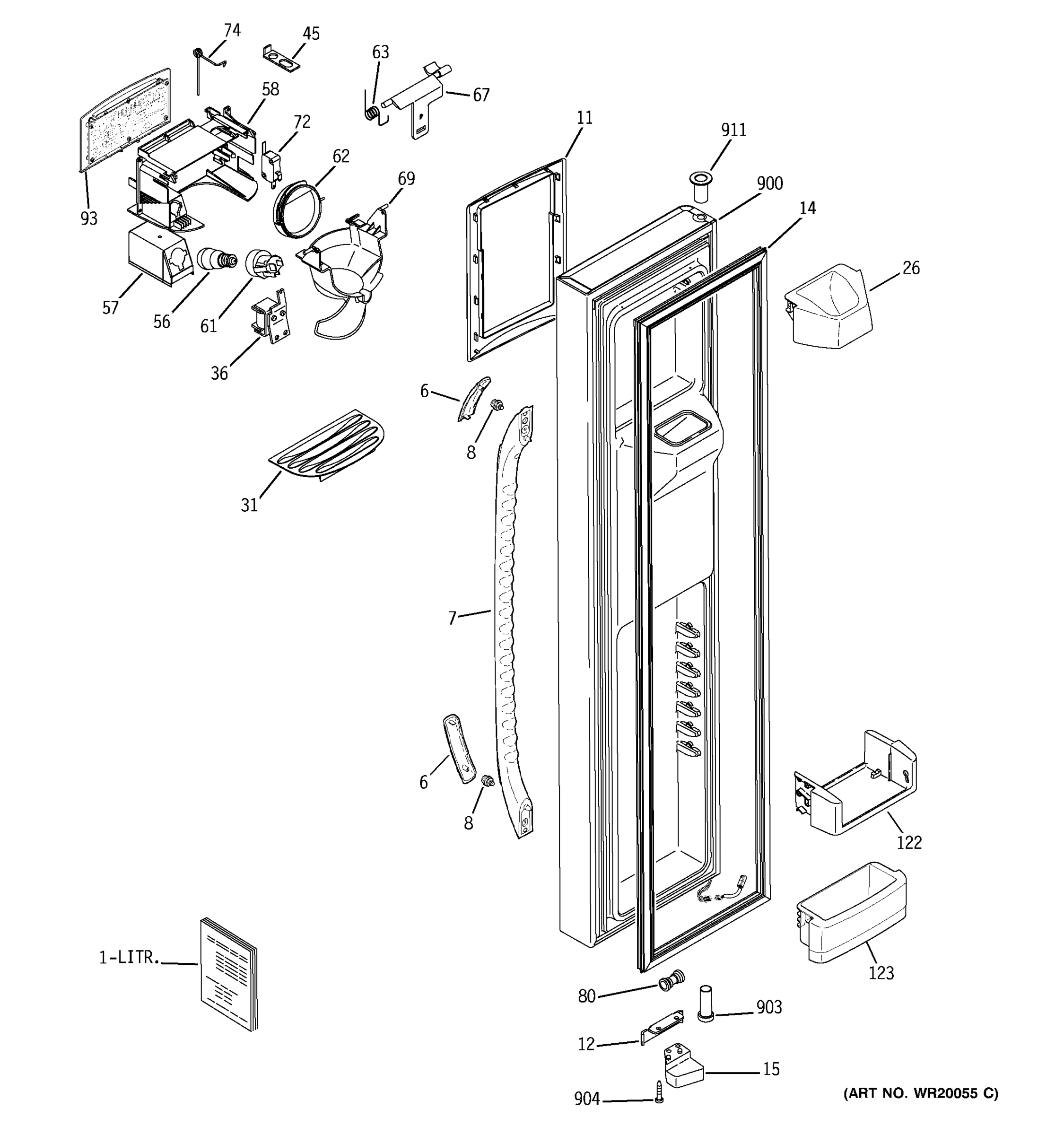 FREEZER DOOR