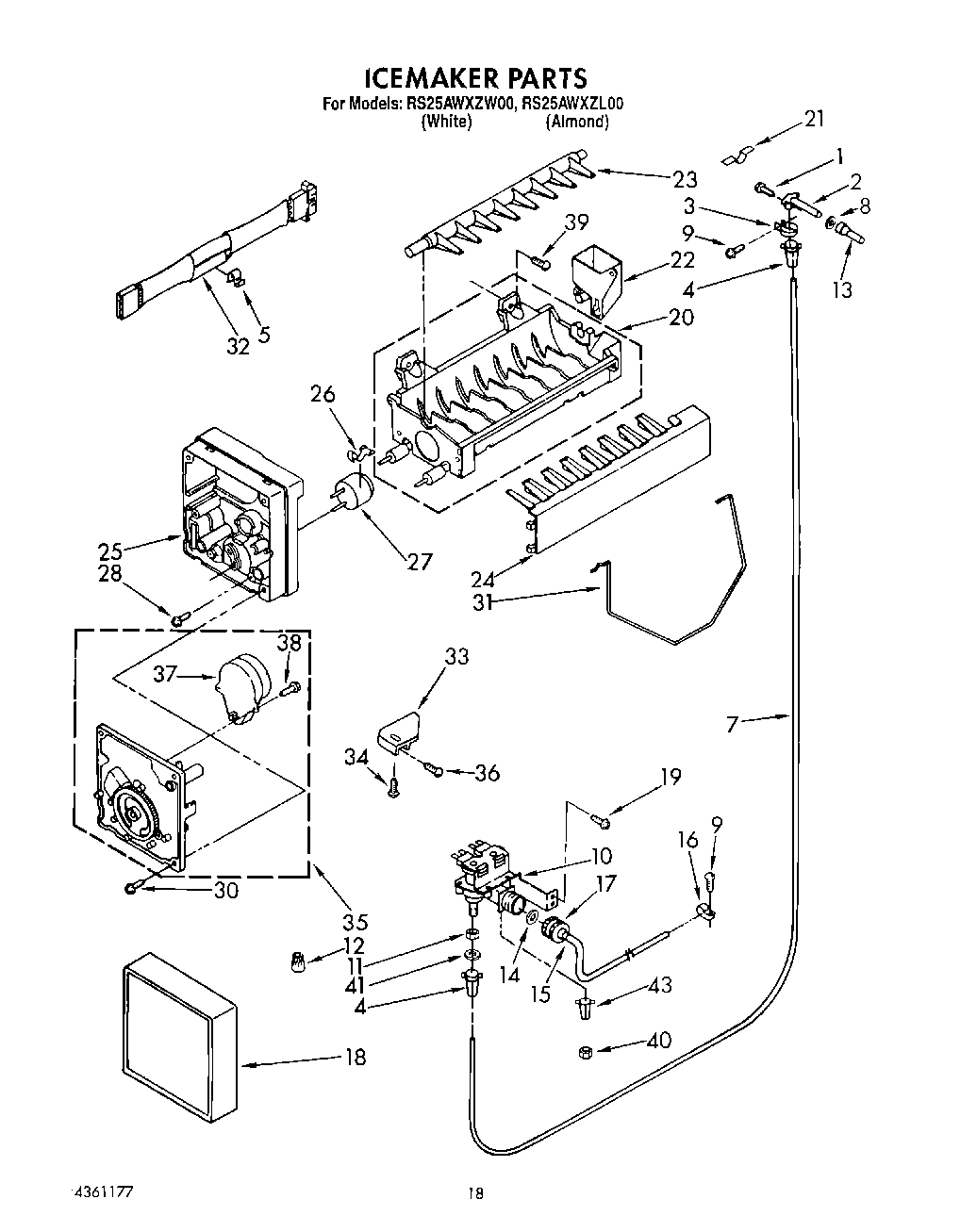 13 - ICEMAKER, LIT/OPTIONAL