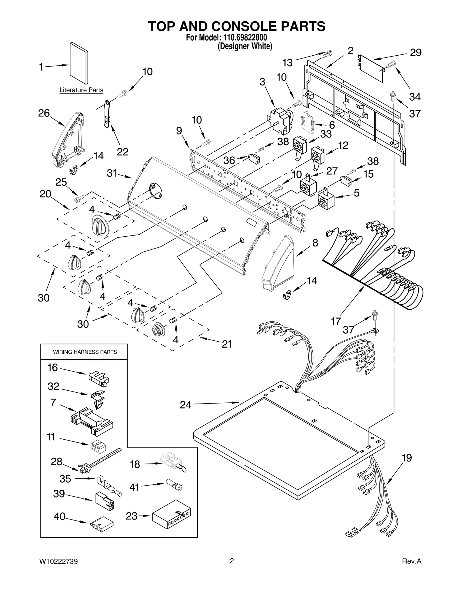 TOP AND CONSOLE PARTS
