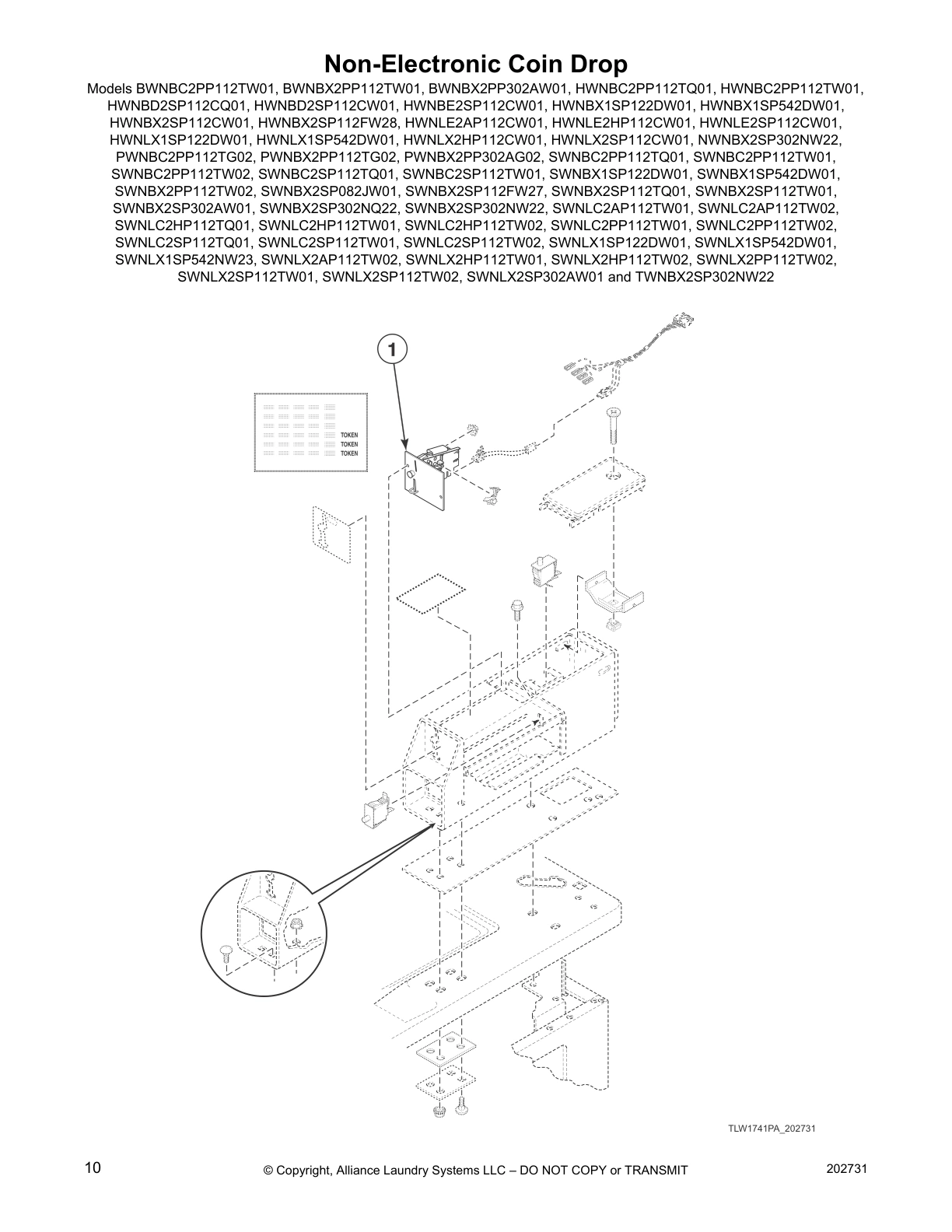 Non-Electronic Coin Drop