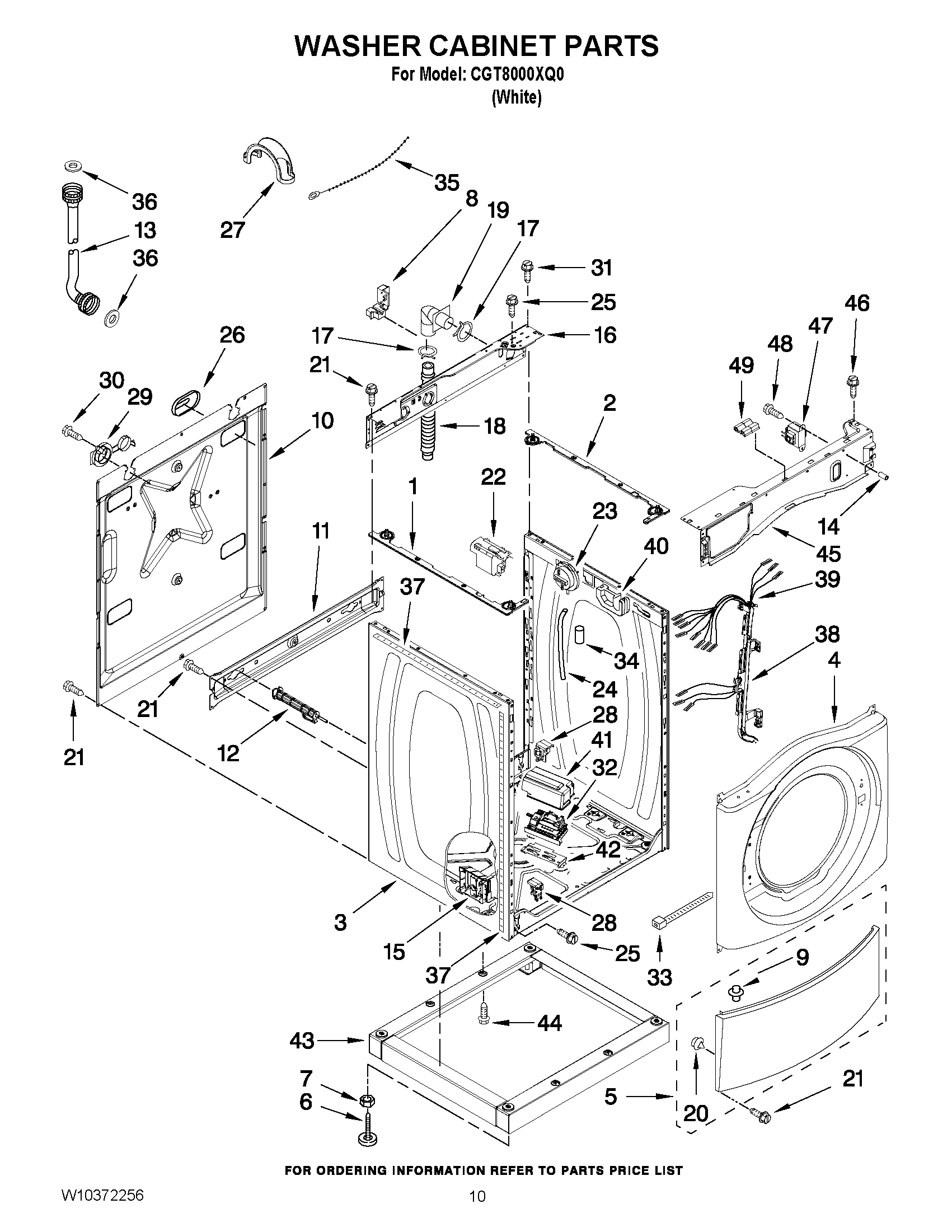 06 - WASHER CABINET PARTS