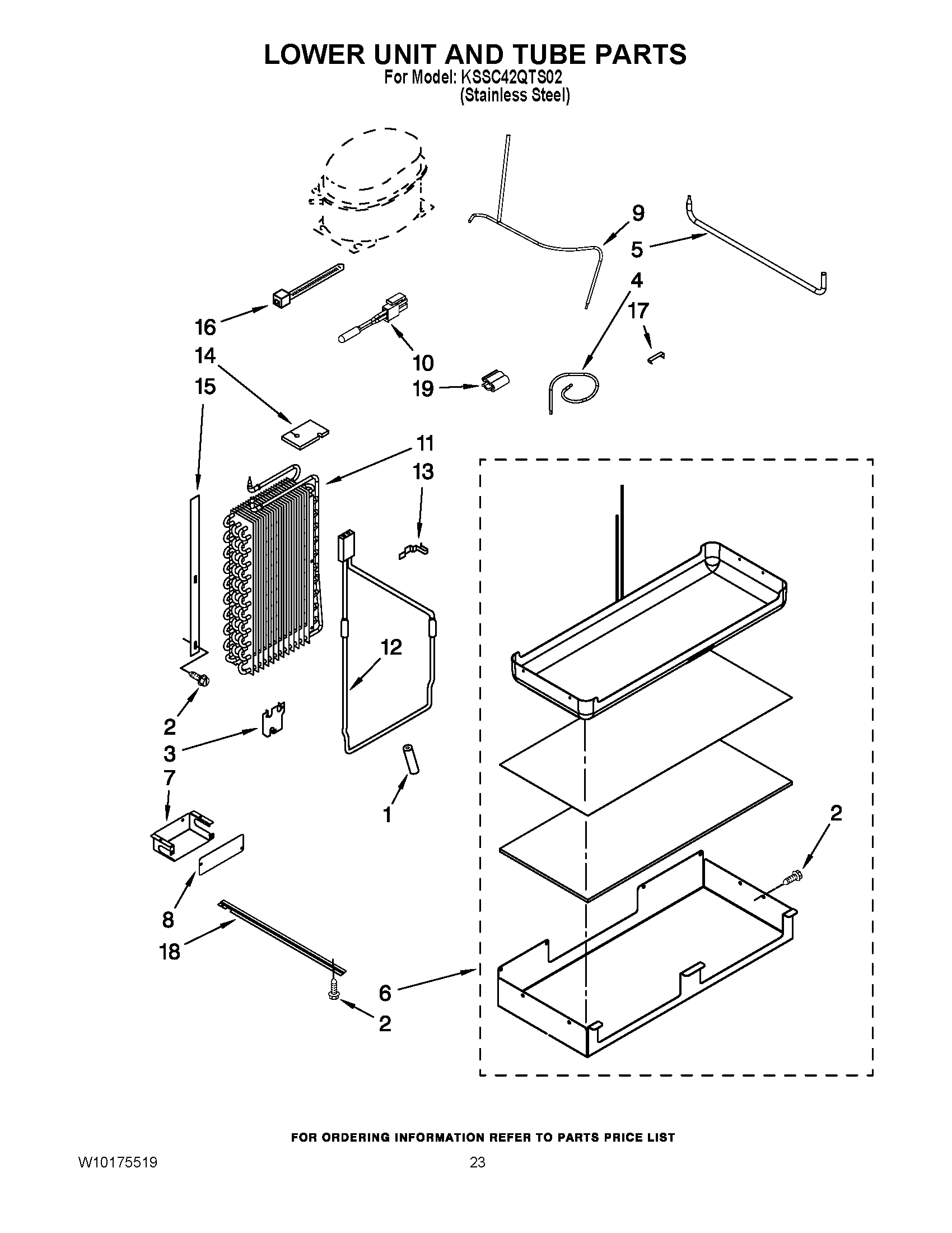 14 - LOWER UNIT AND TUBE PARTS