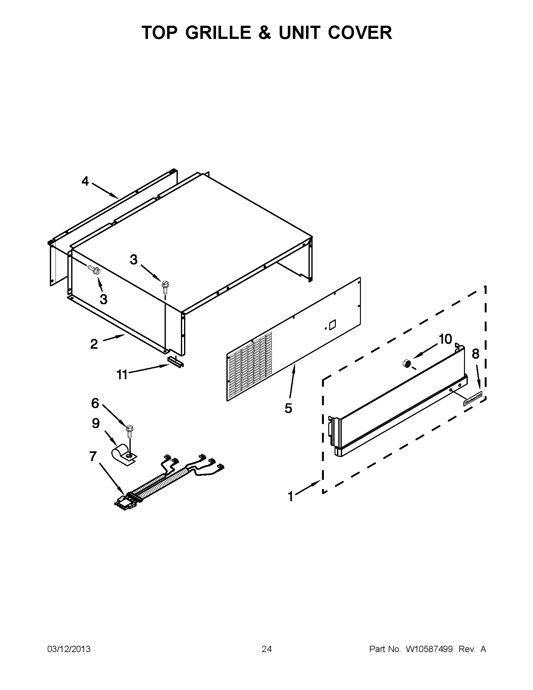 12 - TOP GRILLE & UNIT COVER