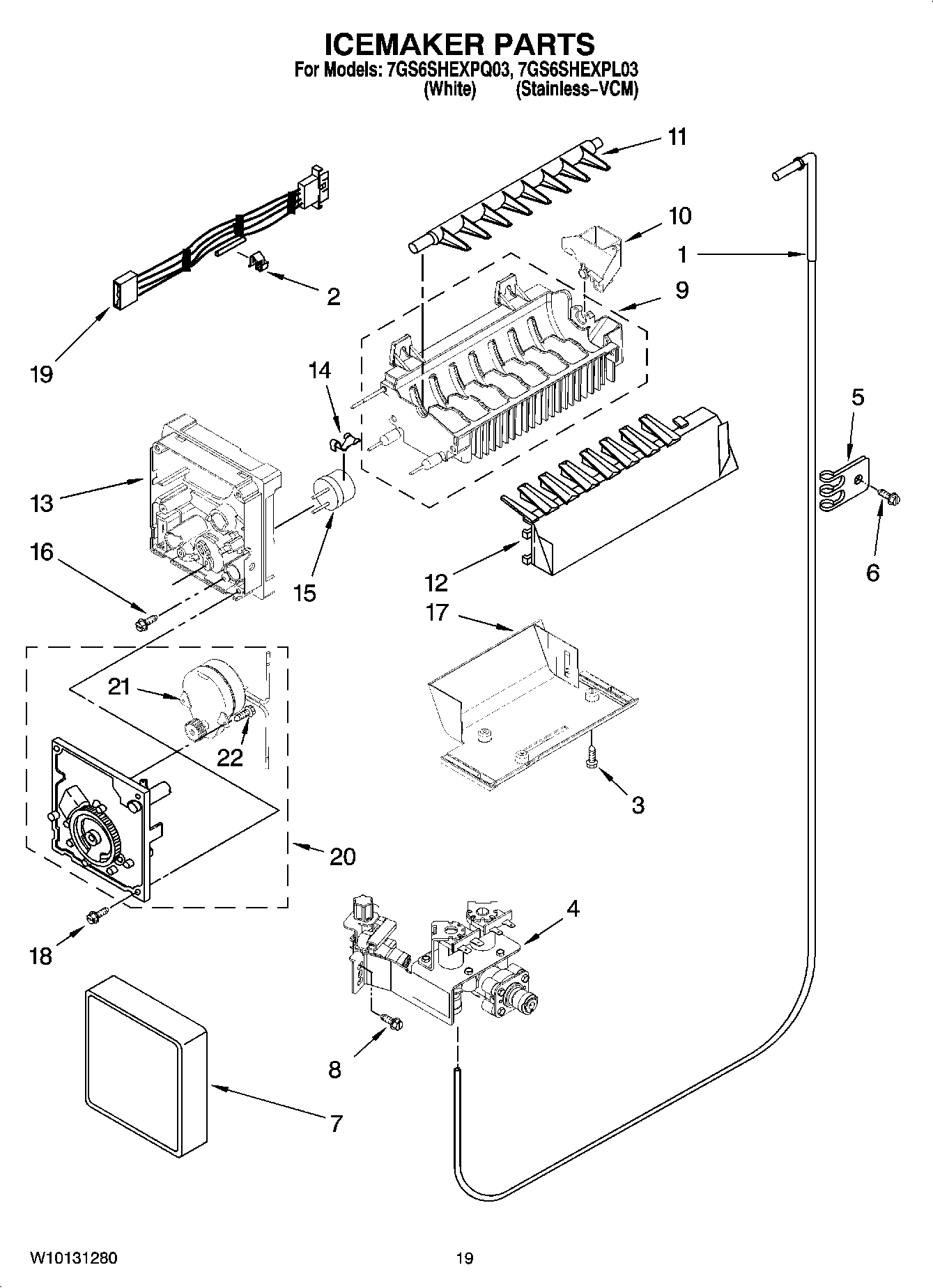 12 - ICEMAKER PARTS, OPTIONAL PARTS (NOT INCLUDED)