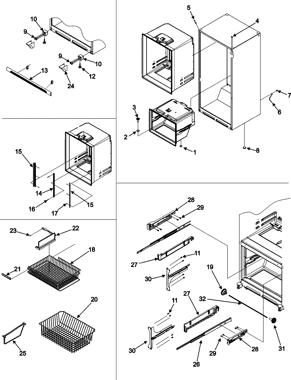 06 - INTERIOR CABINET & FREEZER SHELVING