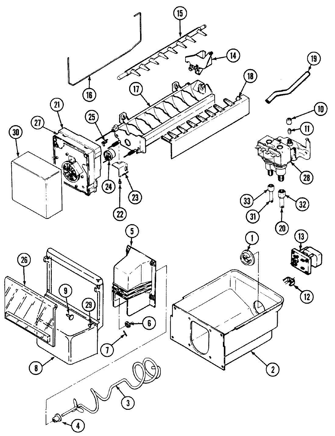 16 - ICE MAKER & BIN