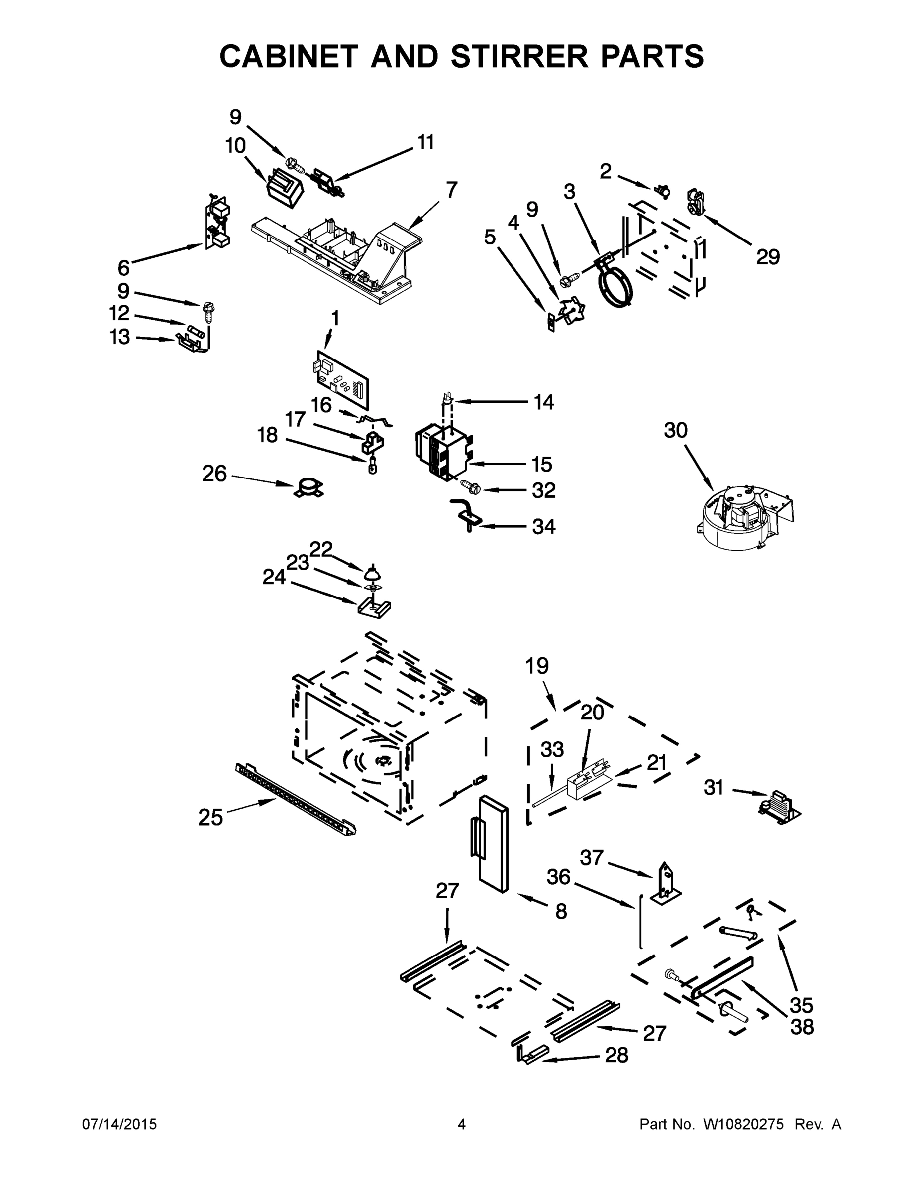 03 - CABINET AND STIRRER PARTS