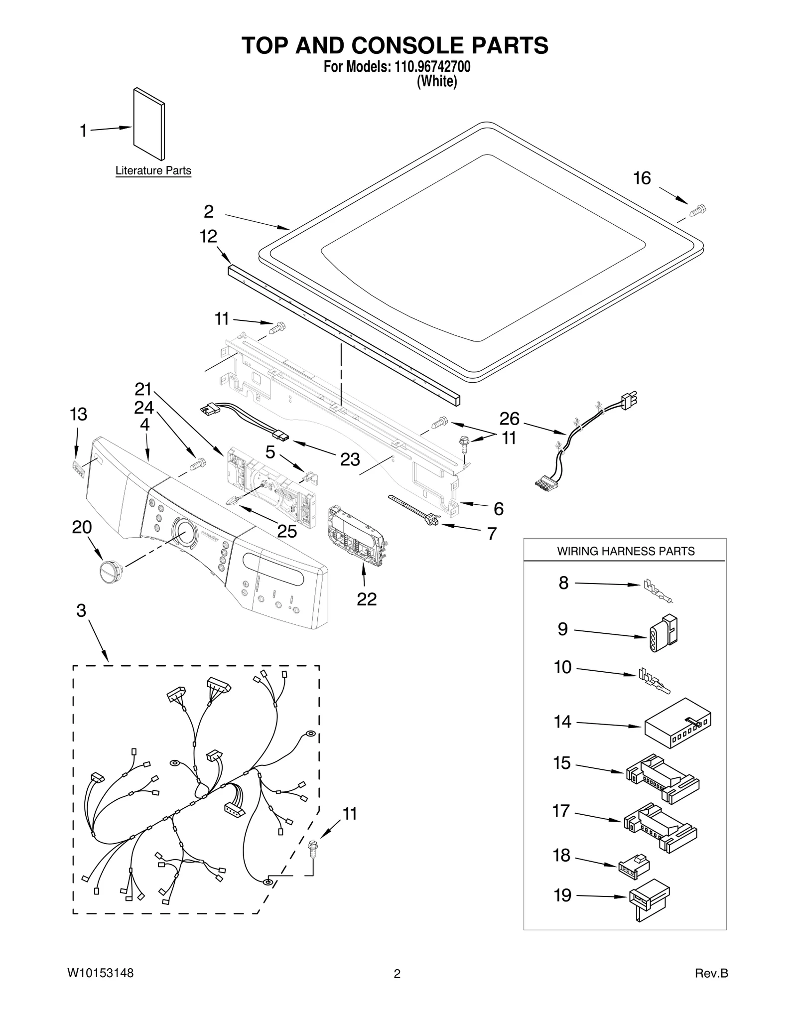 TOP AND CONSOLE PARTS