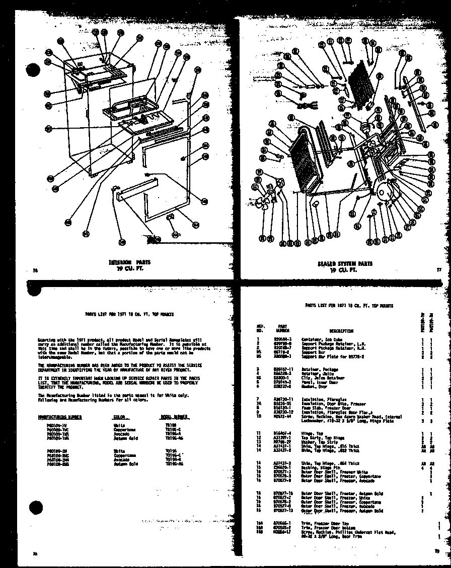 02 - INTERIOR PARTS 19 CU. FT.