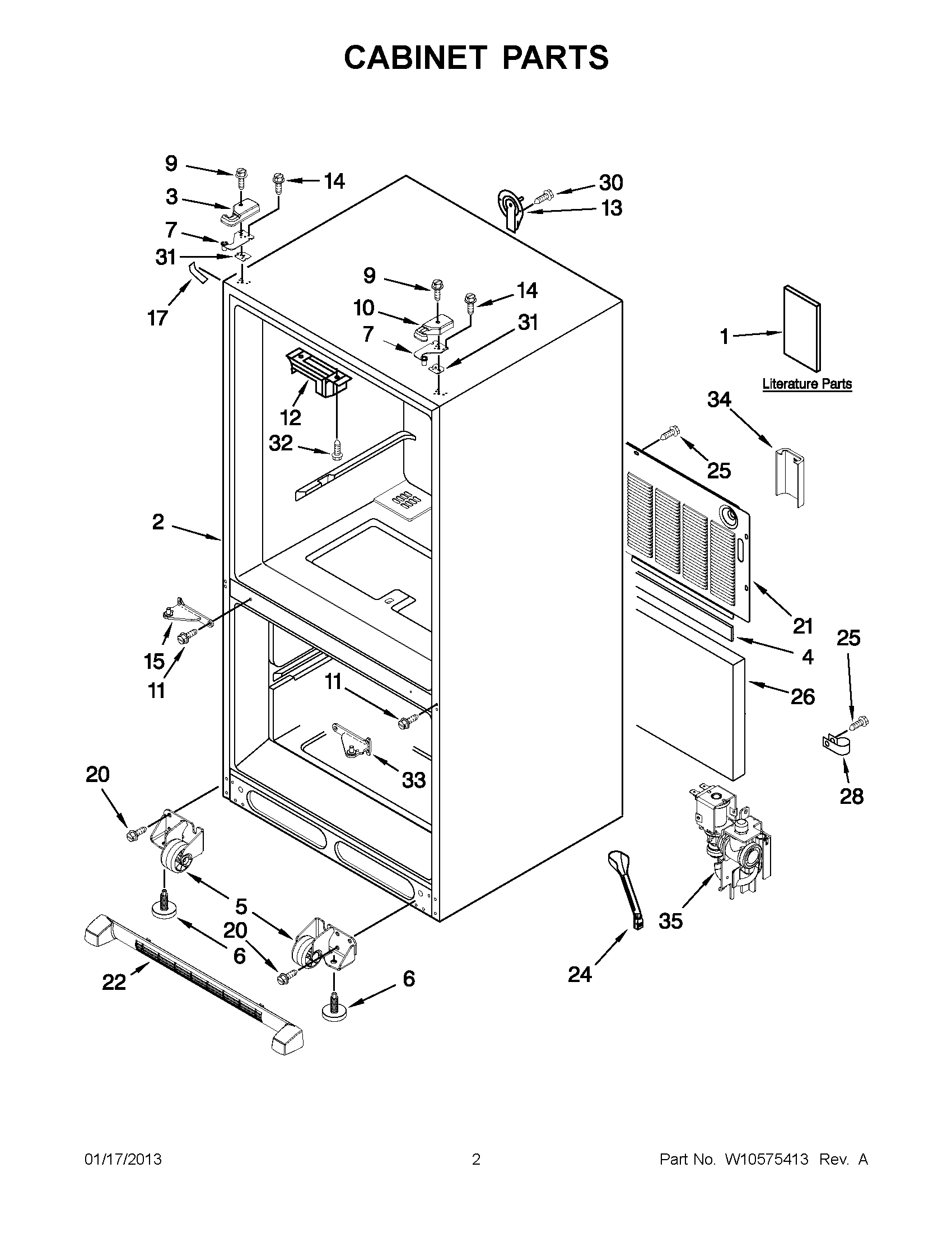 01 - CABINET PARTS