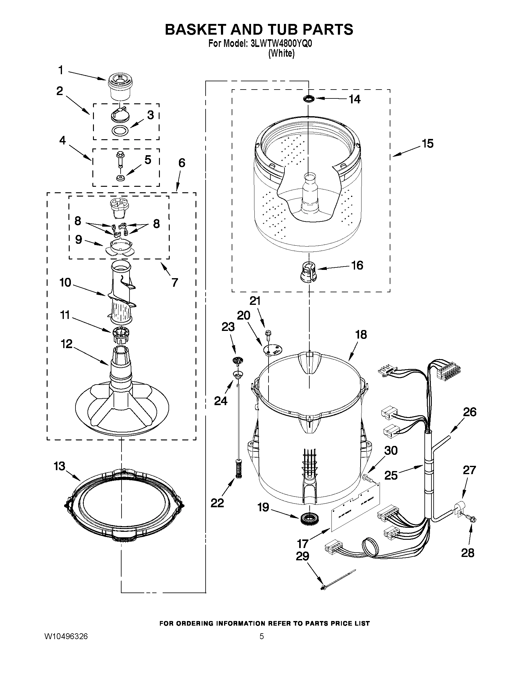 03 - BASKET AND TUB PARTS