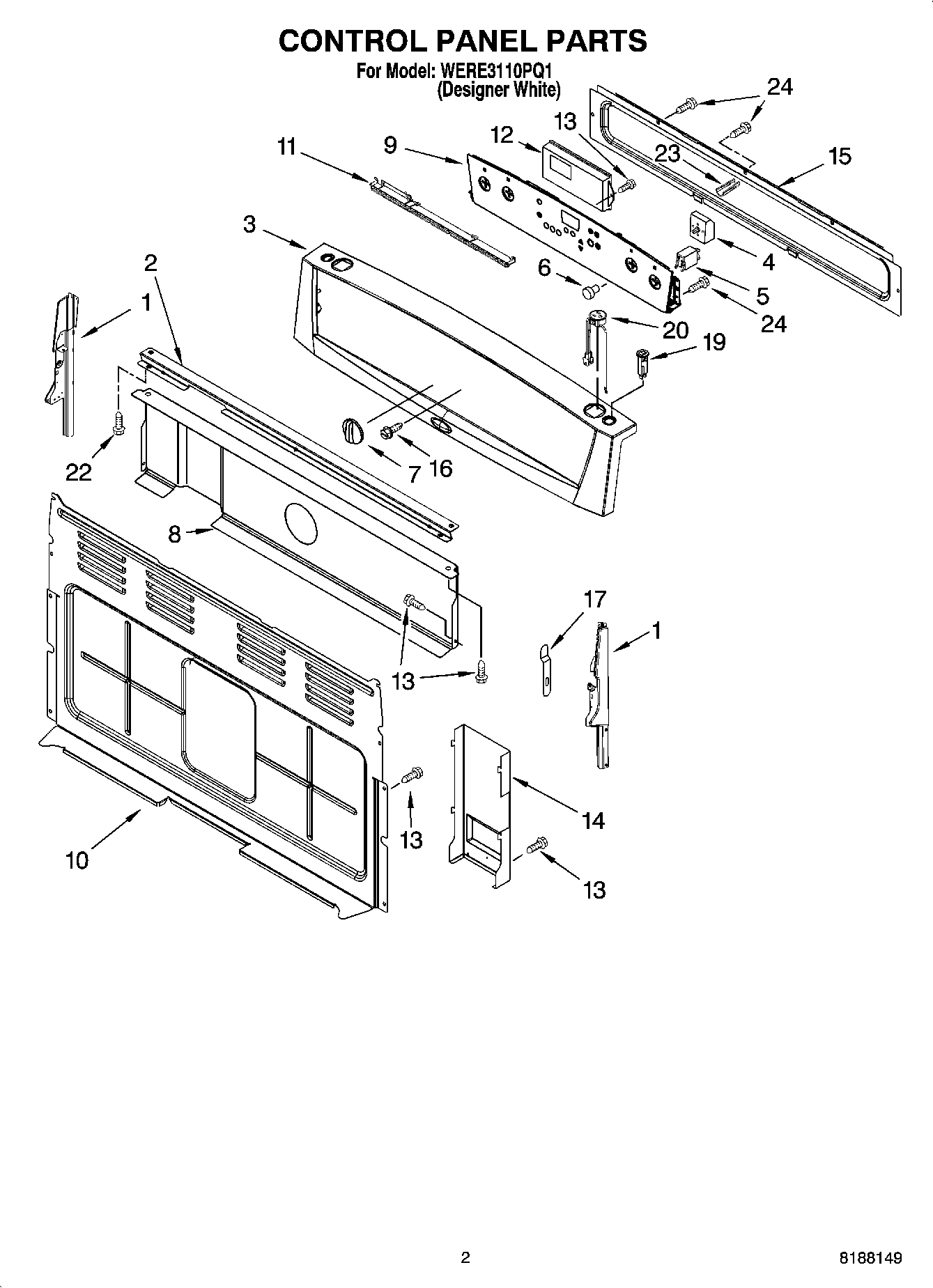 02 - CONTROL PANEL PARTS