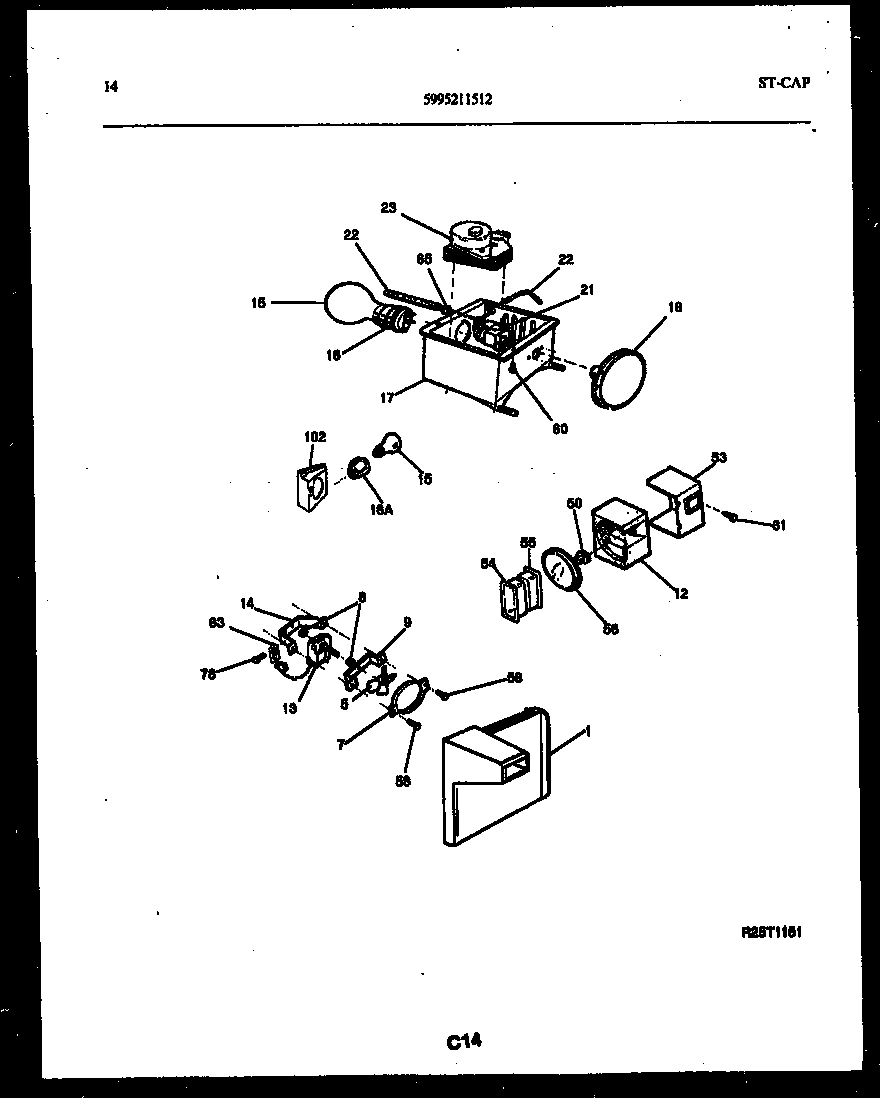 08 - REFRIGERATOR CONTROL ASSEMBLY, DAMP
