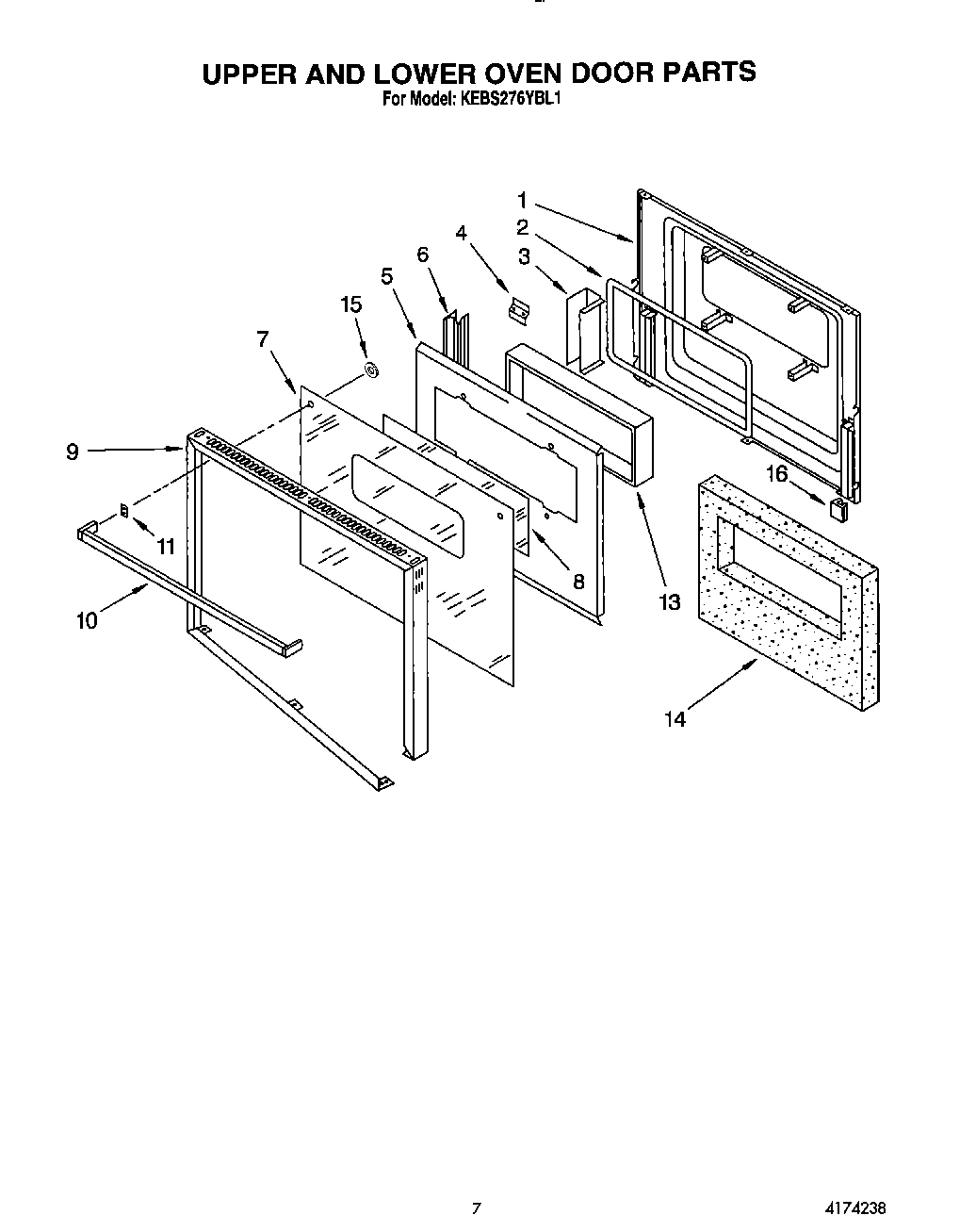 05 - UPPER AND LOWER OVEN DOOR