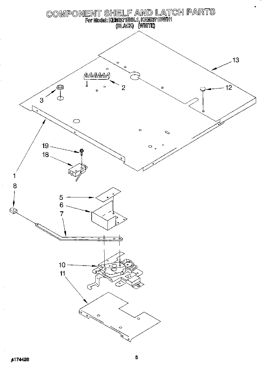 04 - COMPONENT SHELF AND LATCH