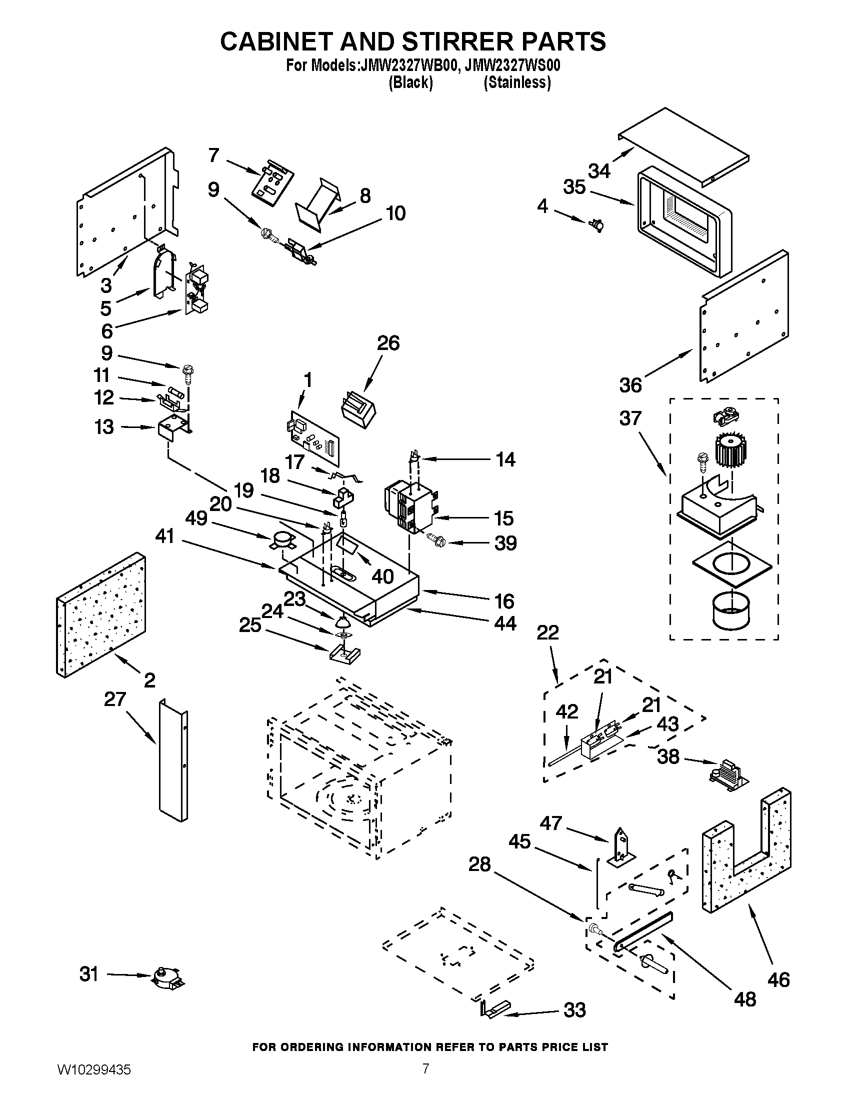 05 - CABINET AND STIRRER PARTS