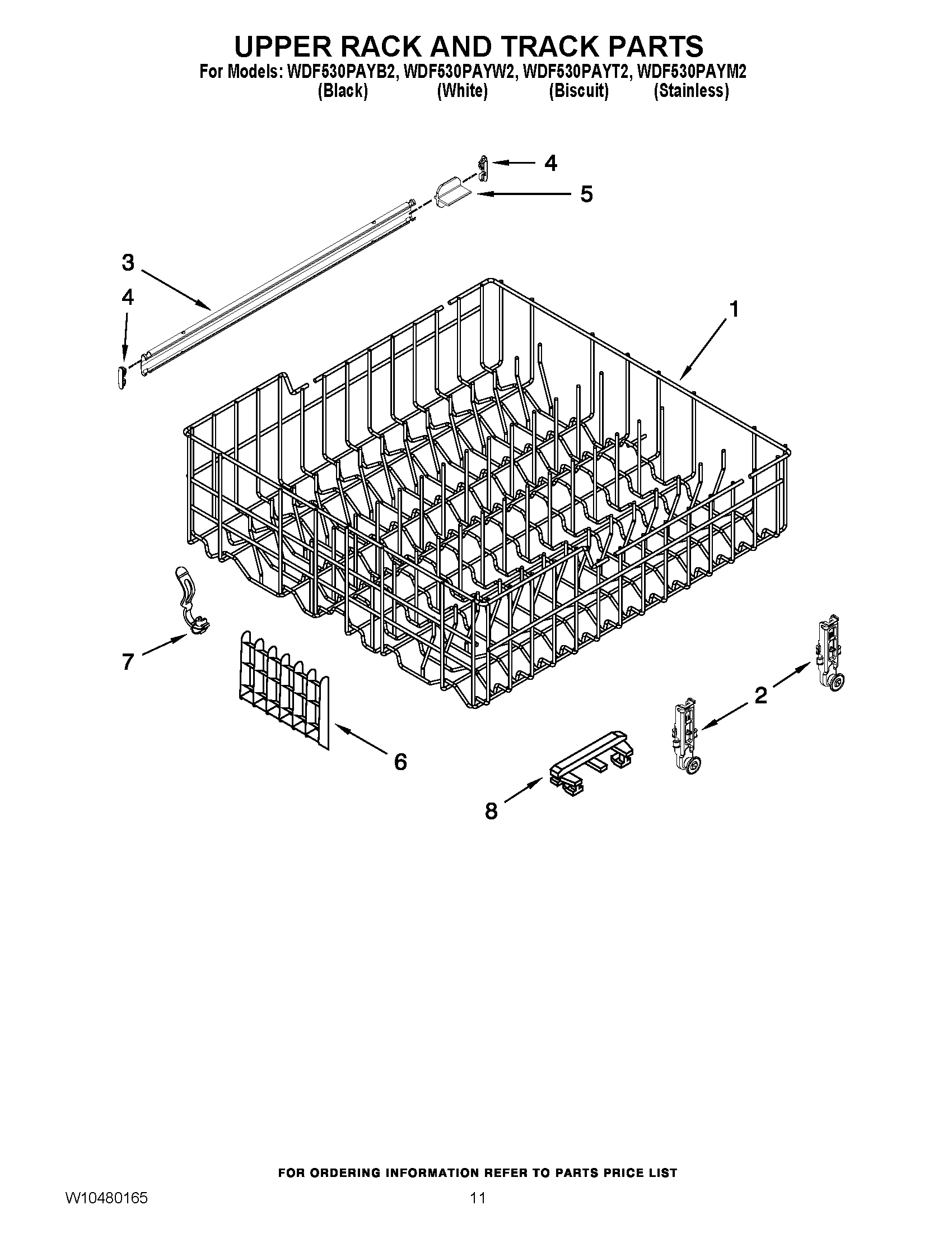 09 - UPPER RACK AND TRACK PARTS