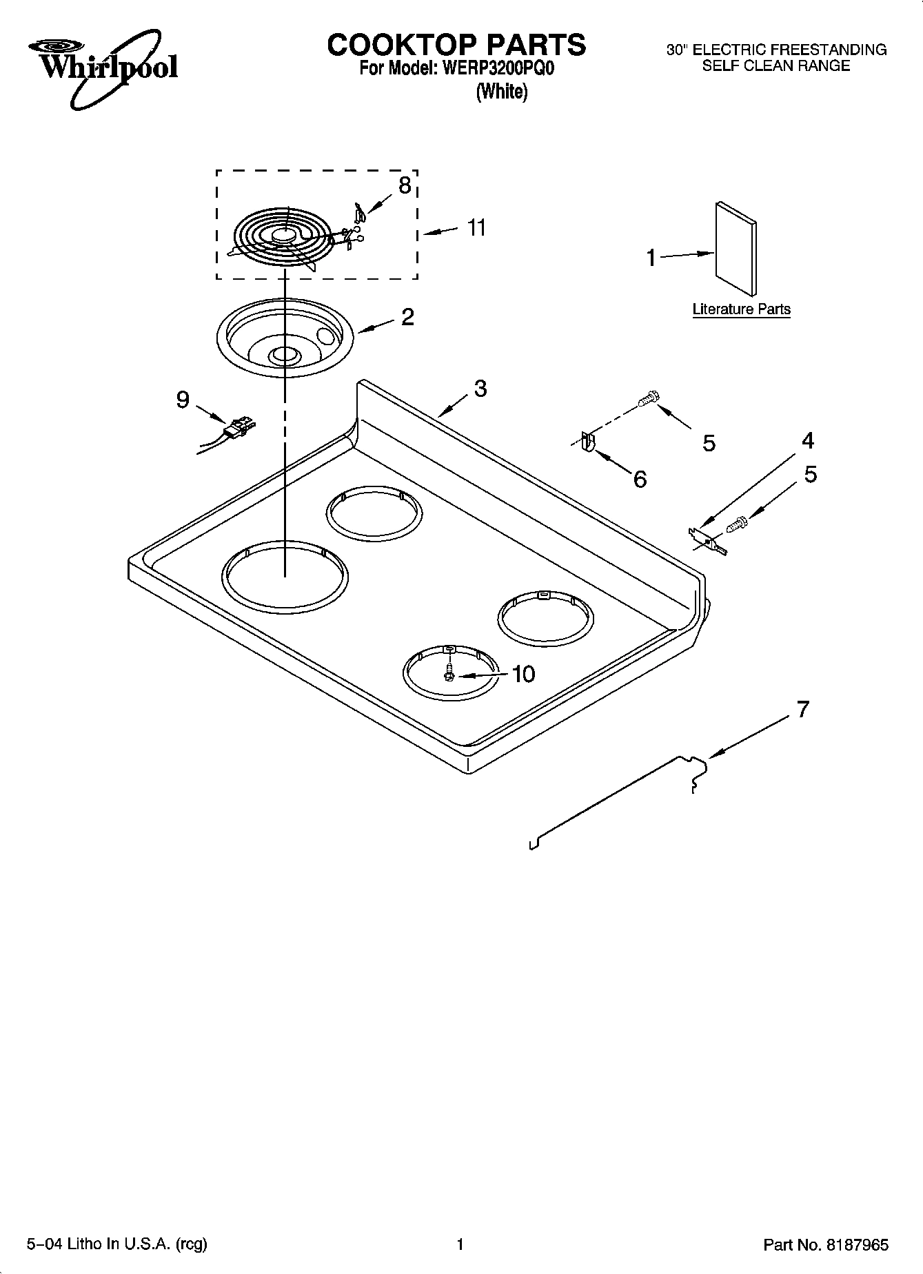 01 - COOKTOP PARTS