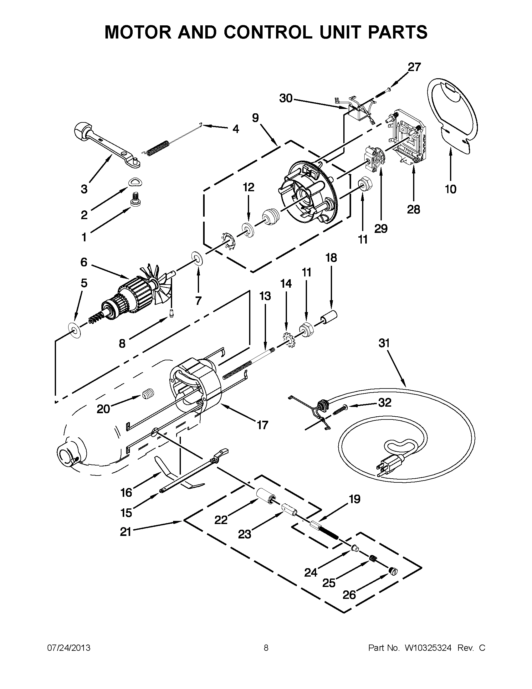 04 - MOTOR AND CONTROL UNIT PARTS