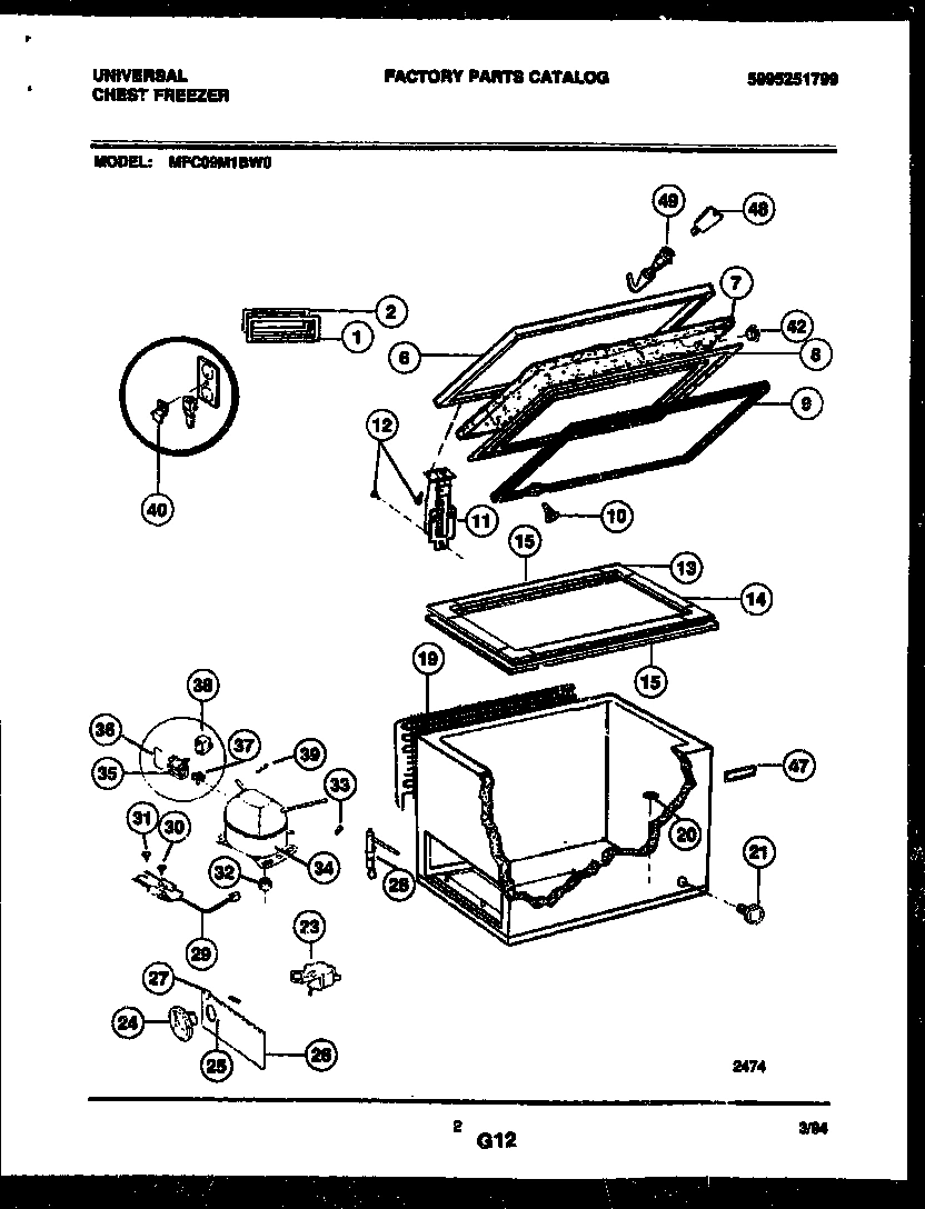 02 - CHEST FREEZER PARTS