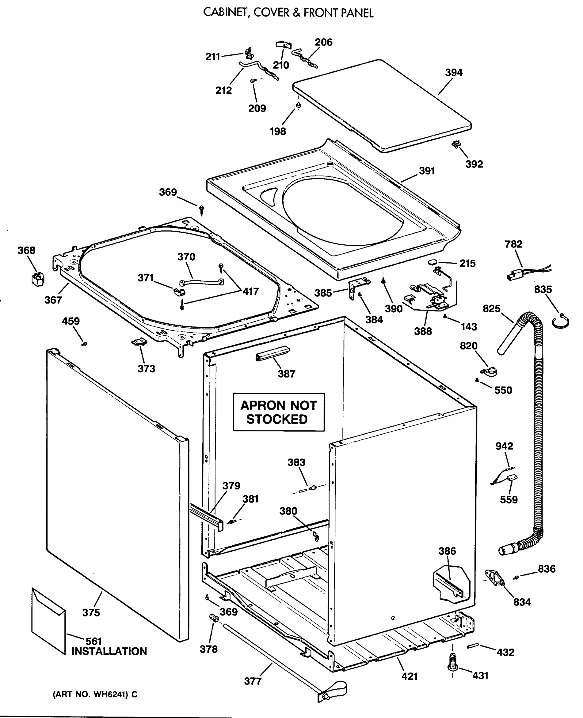 CABINET, COVER & FRONT PANEL
