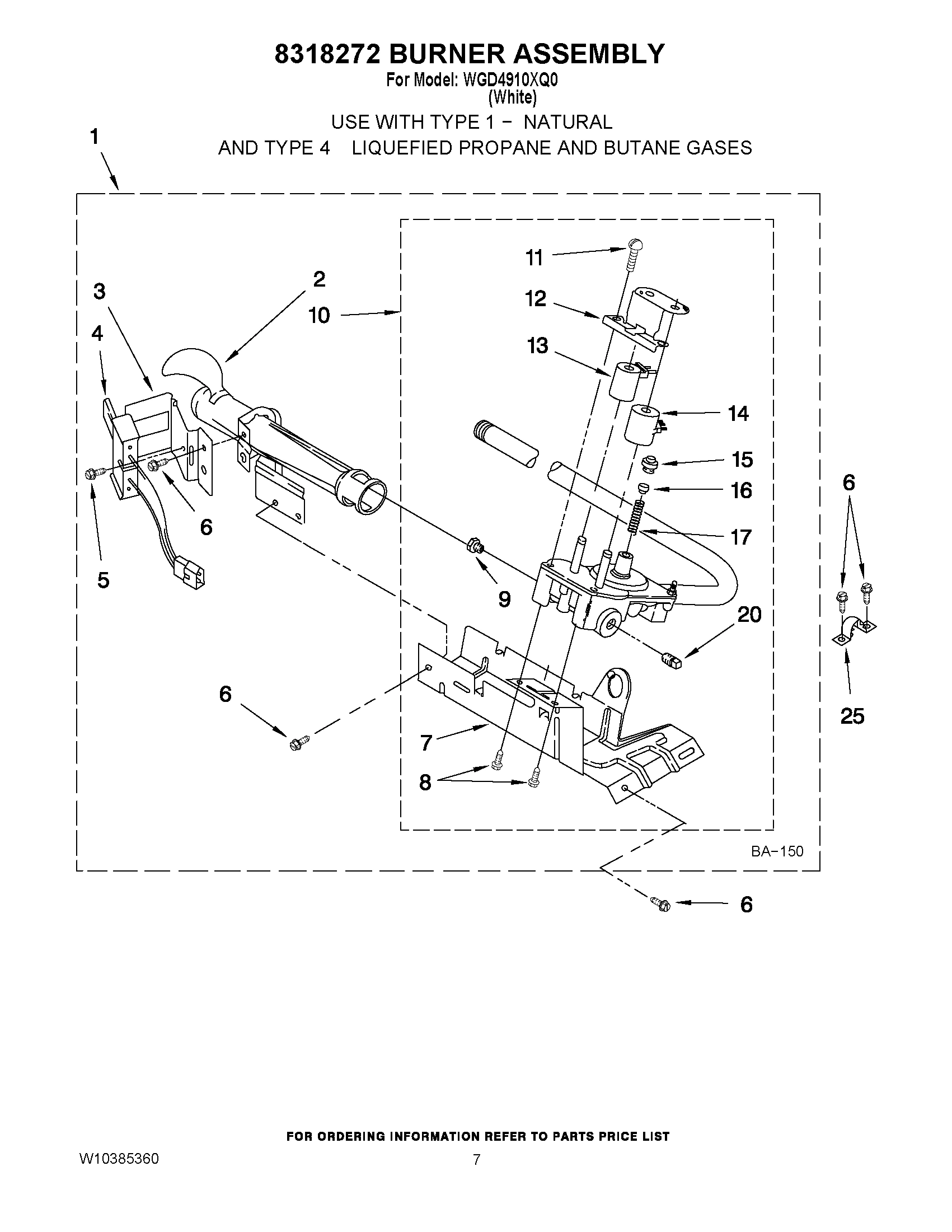 04 - 8318272 BURNER ASSEMBLY