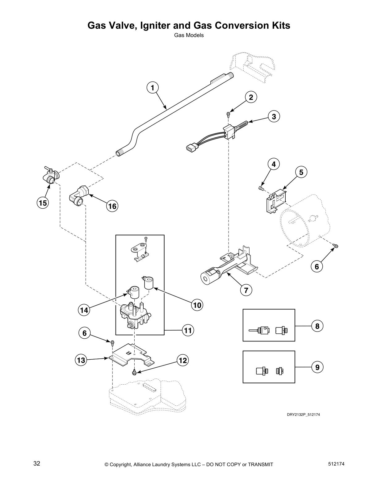 Gas Valve, Igniter and Gas Conversion Kits