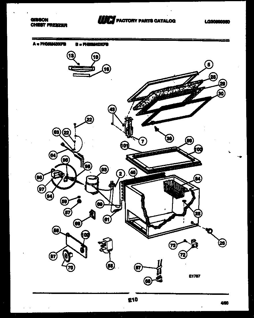 02 - CHEST FREEZER PARTS