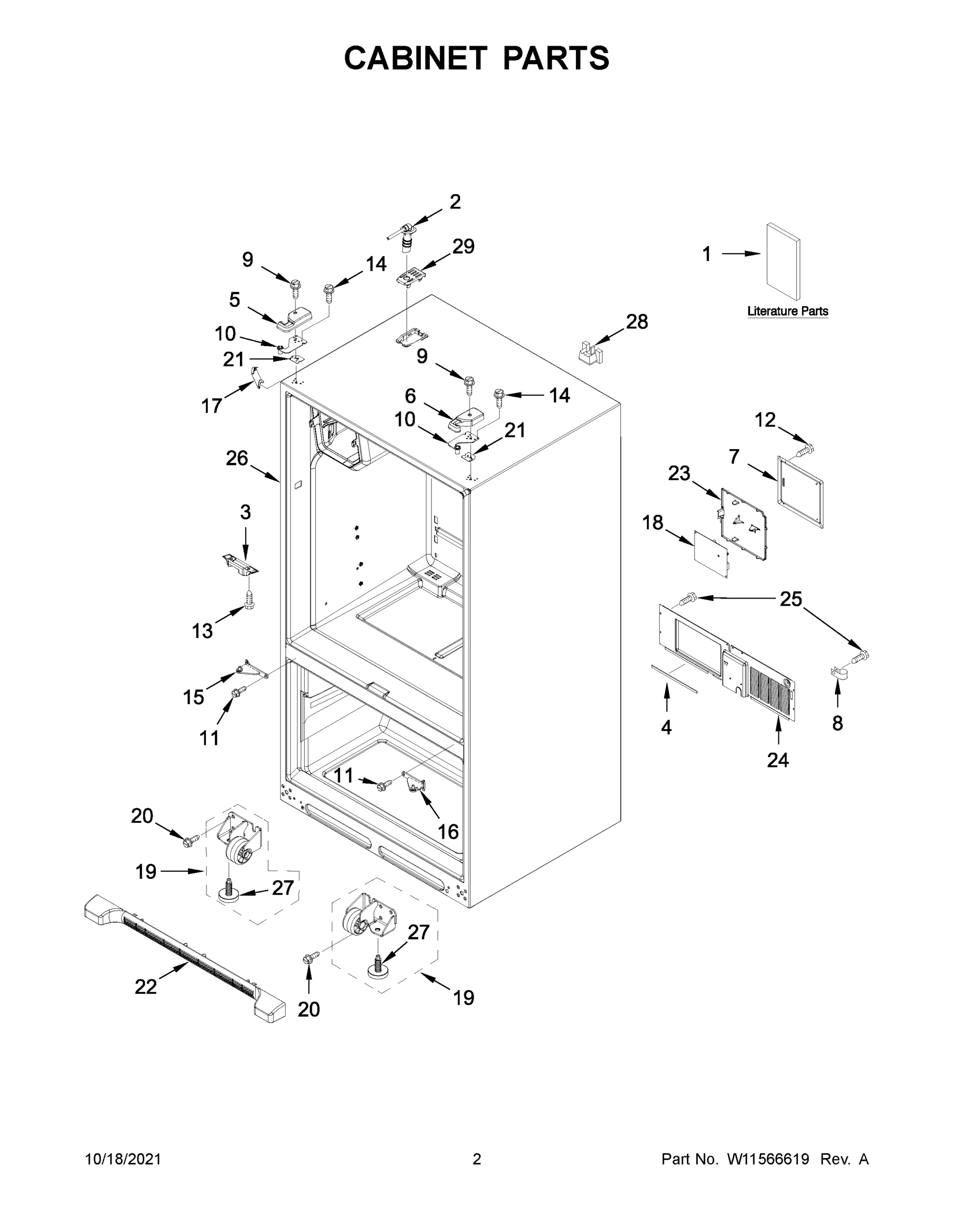 02 - CABINET PARTS