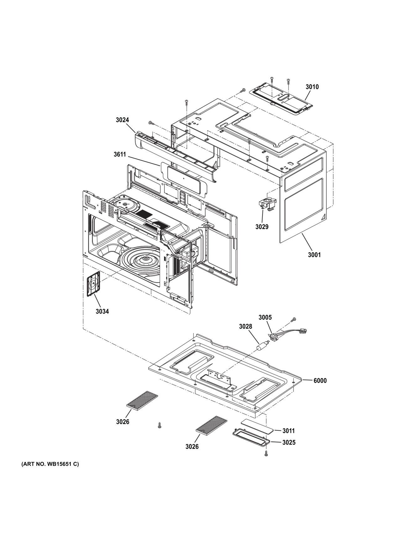 OVEN CAVITY PARTS