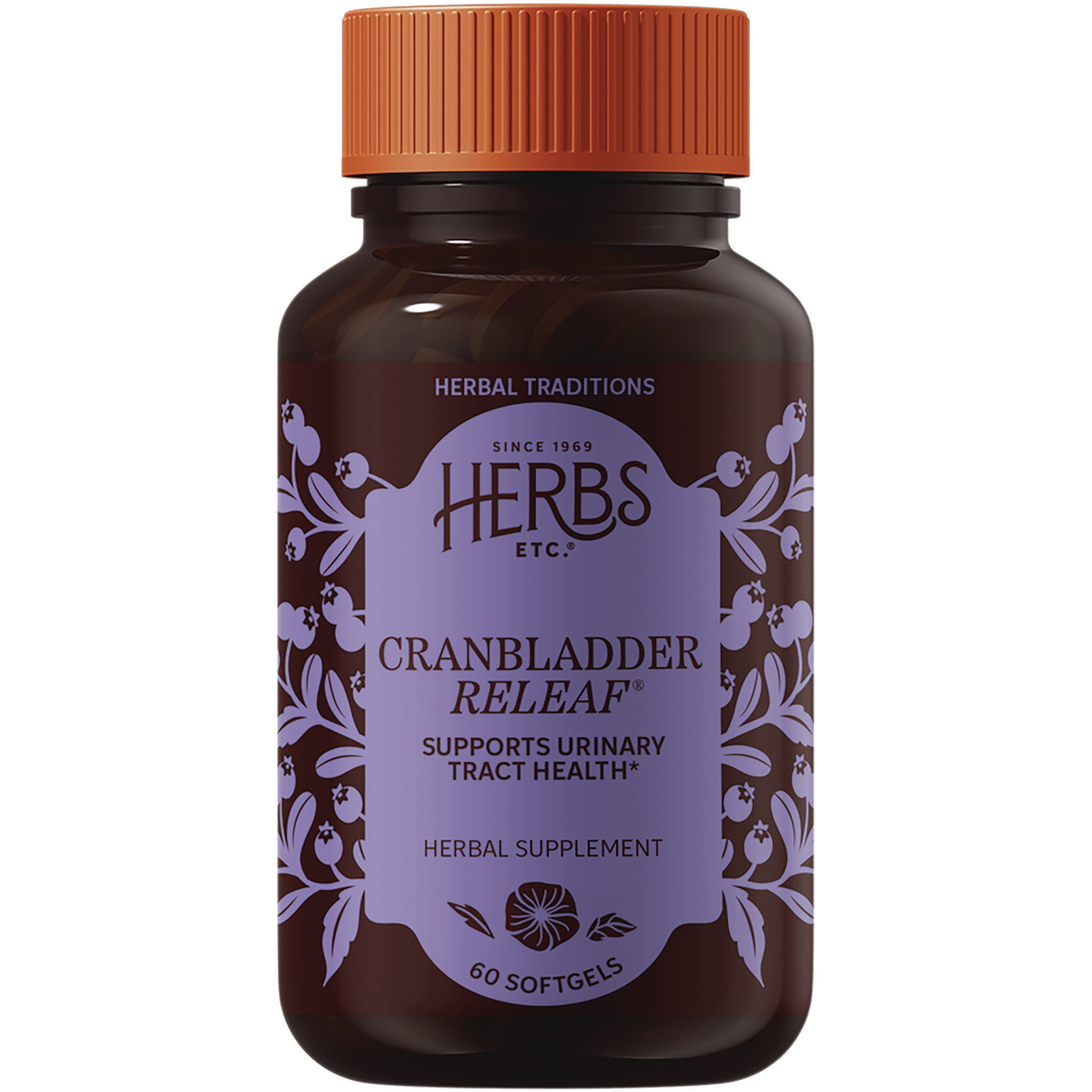 Herbs Etc. Cranbladder Releaf Vitamin | 60 Soft Gels