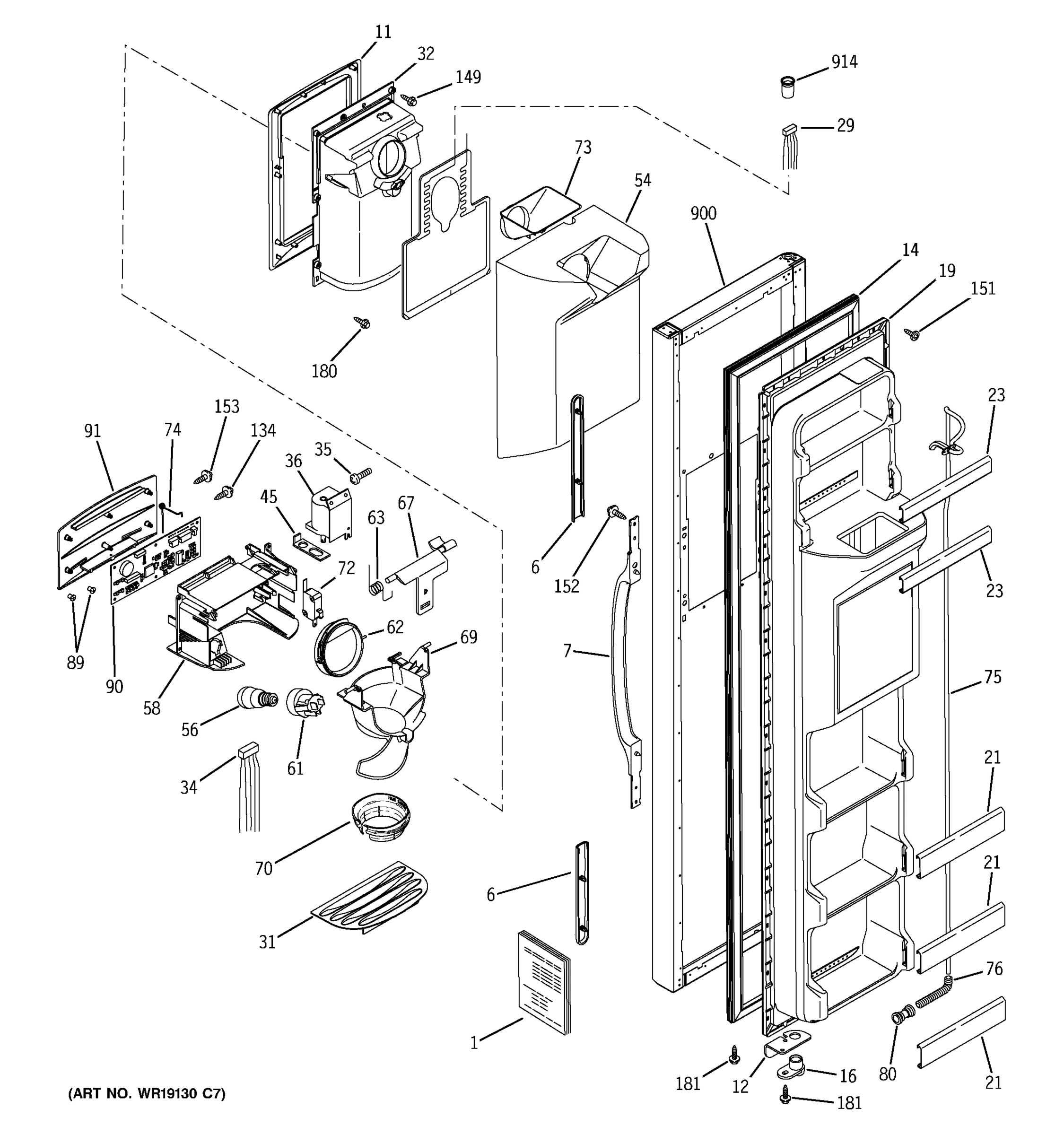 FREEZER DOOR