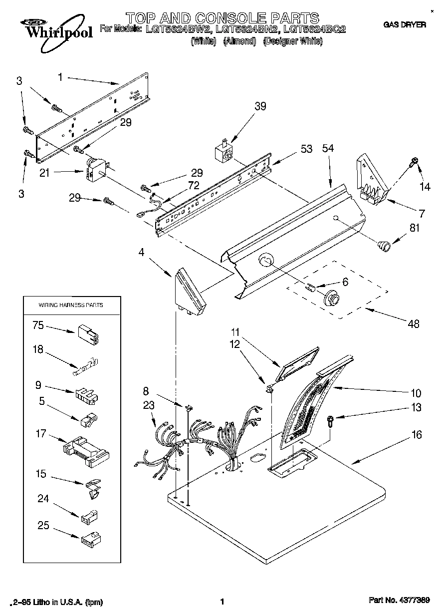 01 - TOP AND CONSOLE, LIT/OPTIONAL