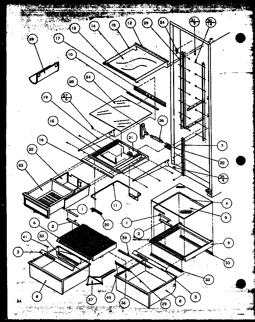 15 - REF SHELVING AND DRAWERS