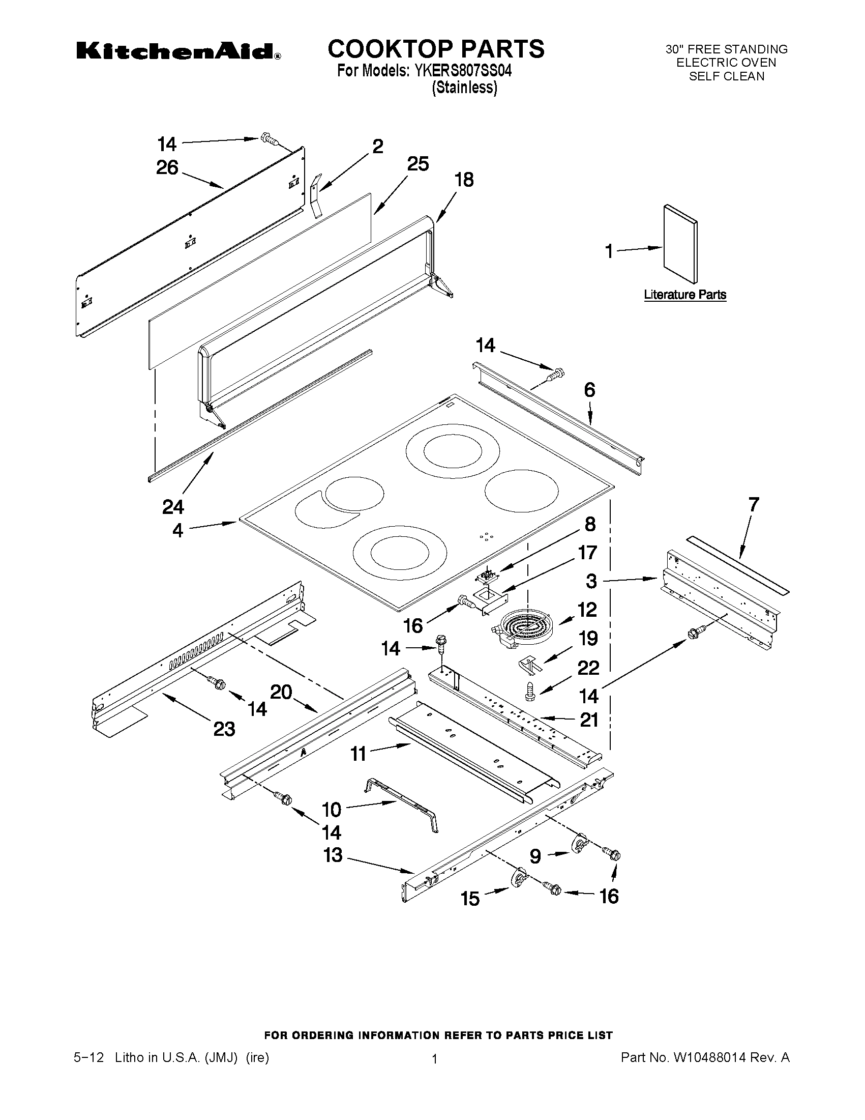 01 - COOKTOP PARTS